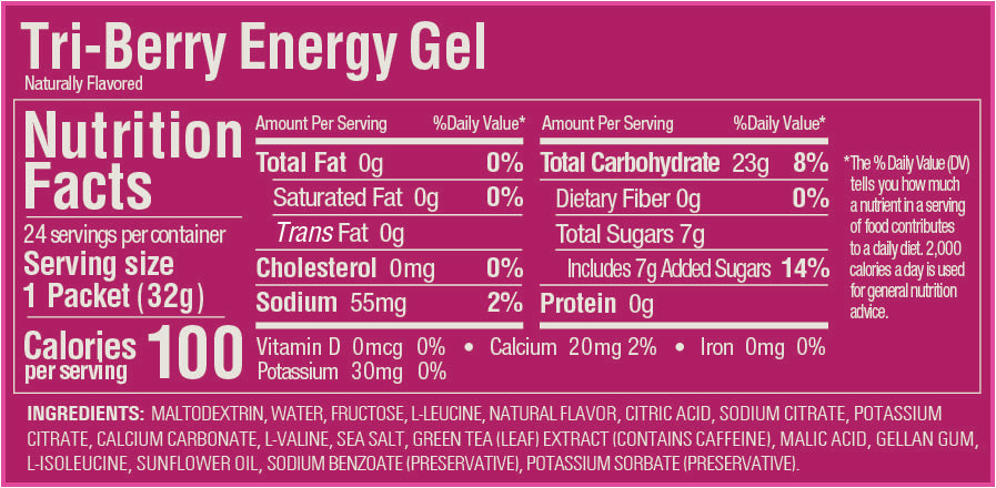 GU Energy - Energy Gels - Tri-Berry (with caffeine)