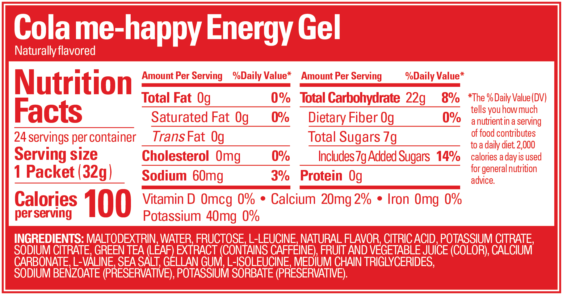 GU Energy - Roctane Energy Gels - Cola Me Happy