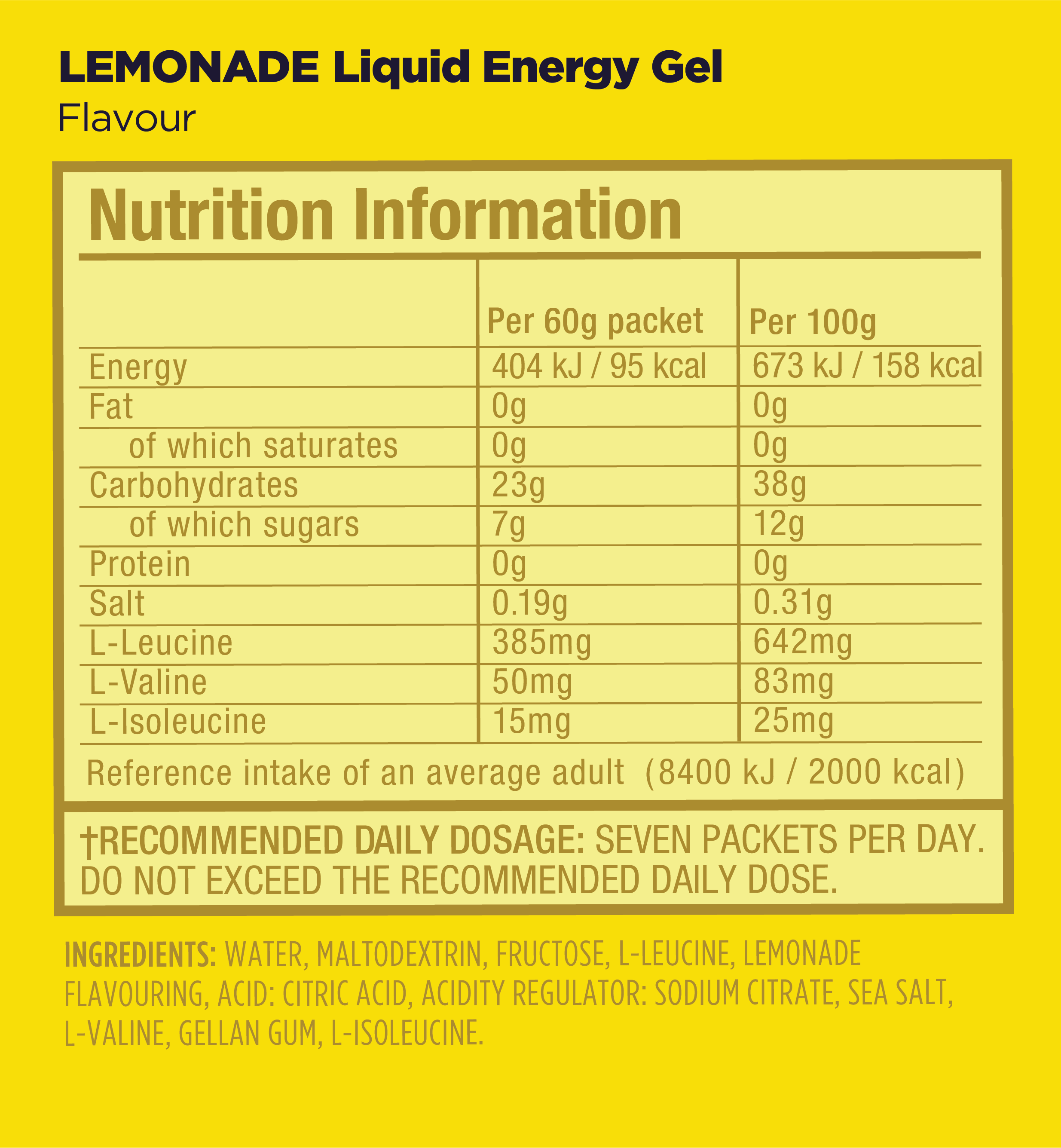 GU Energy - Liquid Energy Gel - Lemonade 