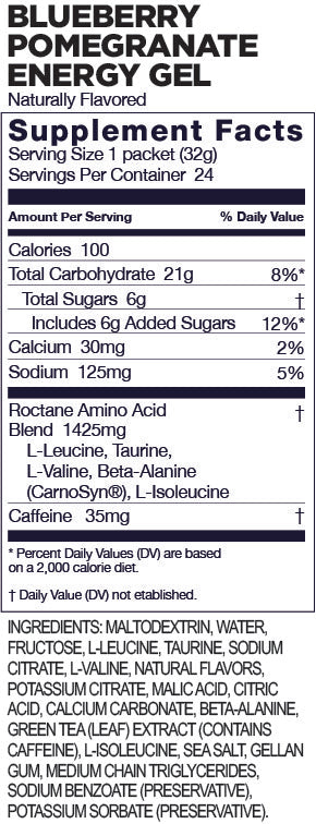 GU Energy - Roctane Energy Gels - Blueberry Pomegranate (with caffeine)