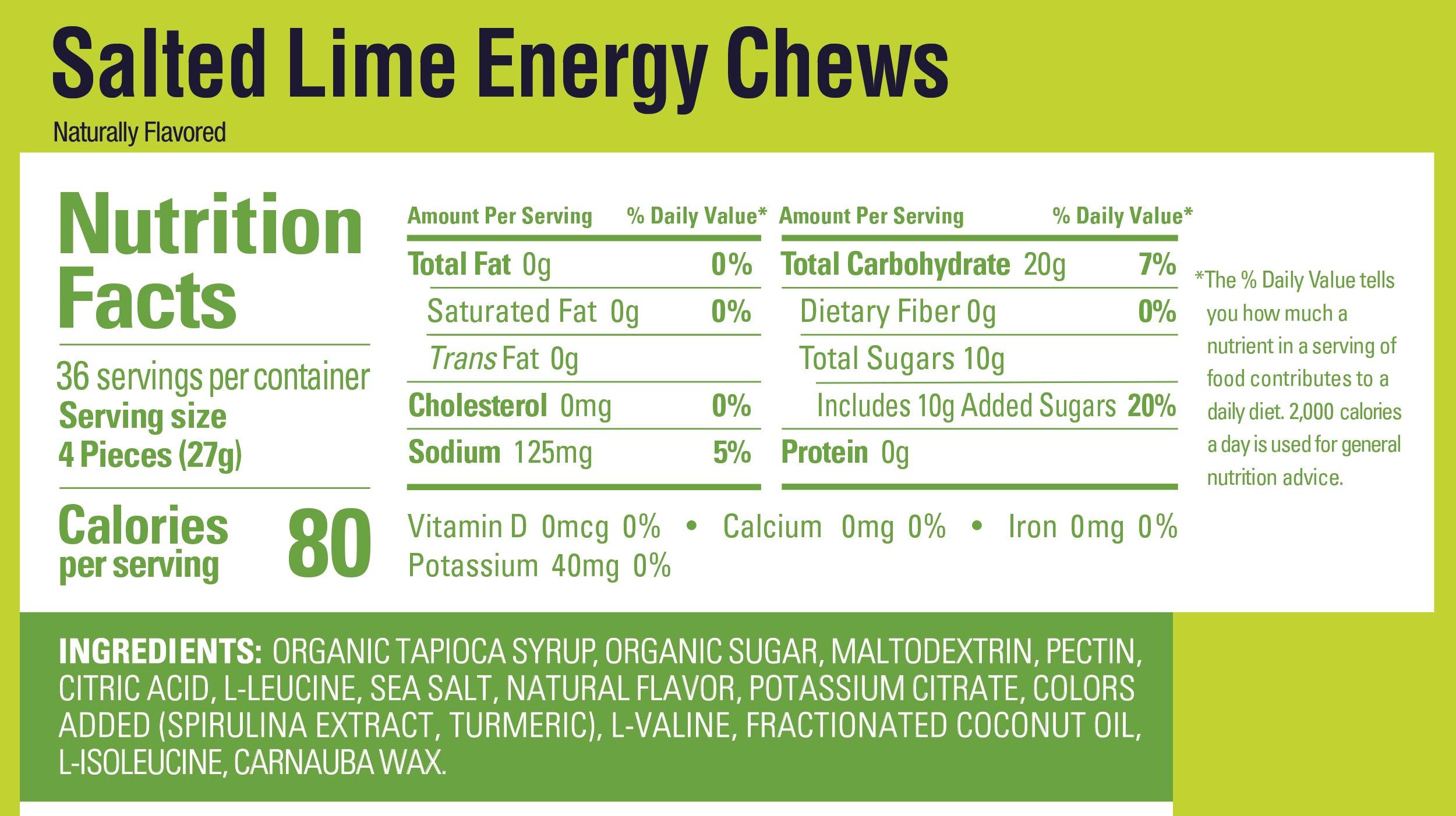 GU Energy - Energy Chews - Salted Lime