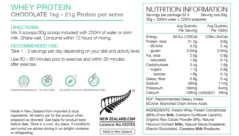 Pure Sports Nutrition - Whey Protein Pouch - Chocolate 