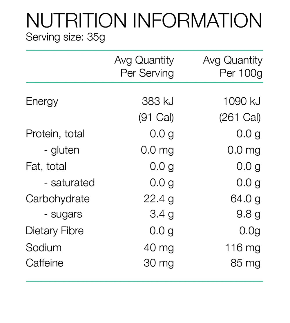 Pure Sports Nutrition - Energy Gels - Kola Nut & Lemon Juice (with caffeine)