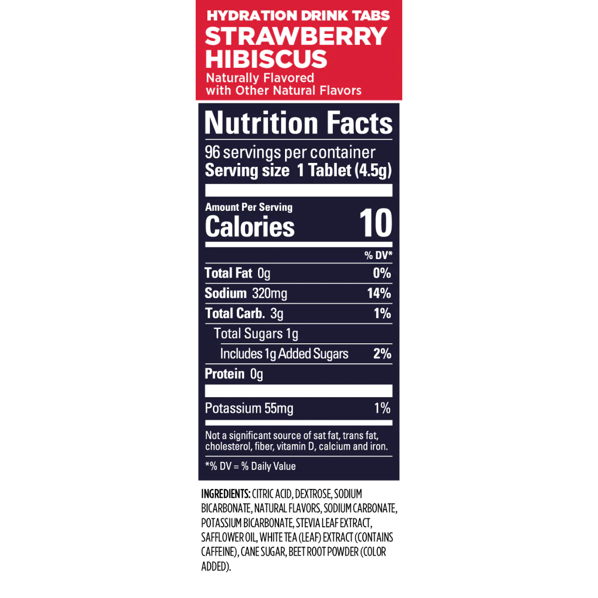 GU Energy - Hydration Drink Tabs - Strawberry Hibiscus (20mg Caffeine)