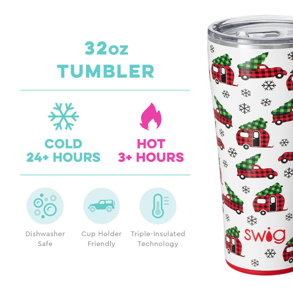 Swig, Buffalo Plaid 22 oz Travel Mug