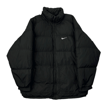 Diplomacia Aparentemente preámbulo Vintage 90s Black Nike Puffer Coat/ Jacket - Large