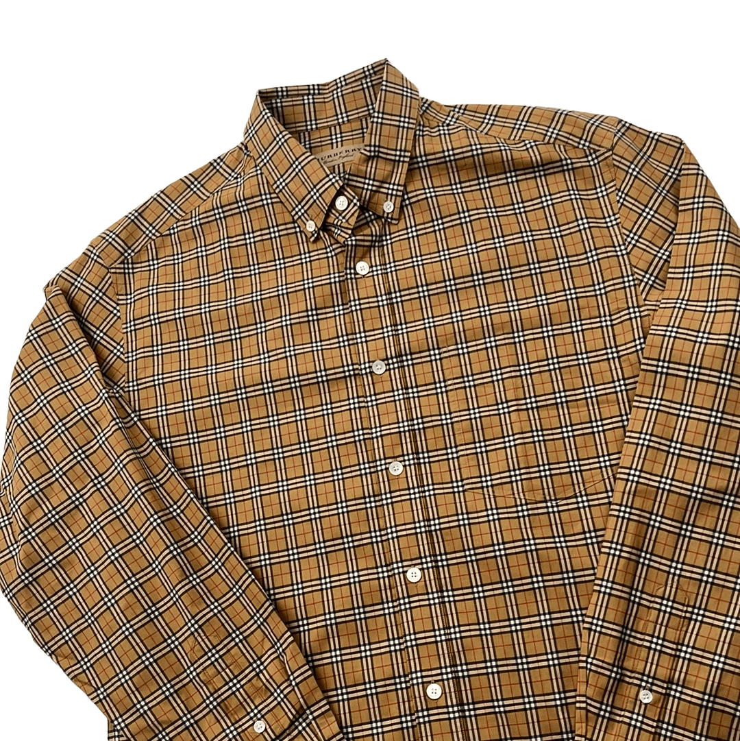 Vintage 90s Burberry Shirt - Medium