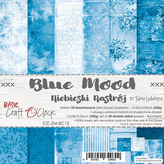 blue mood, basic papers, craft o'clock papers,