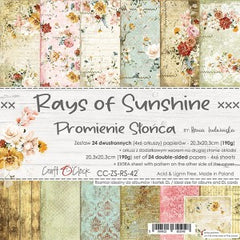 "Rays of sunshine" collection paper by Craft O'Clock