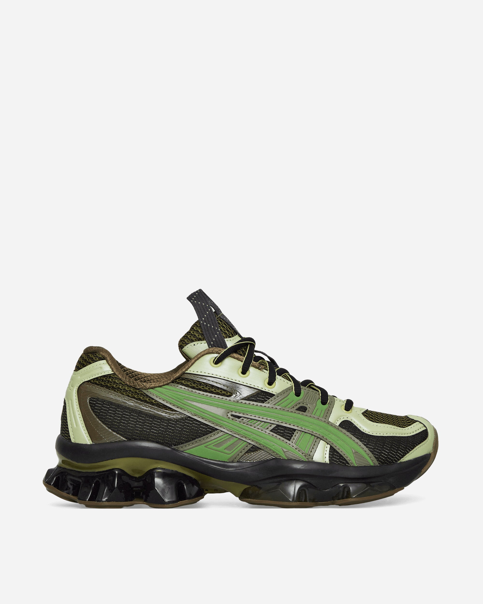 Shop Asics Us5-s Gel-quantum Kinetic Sneakers Moss / Bamboo In Multicolor
