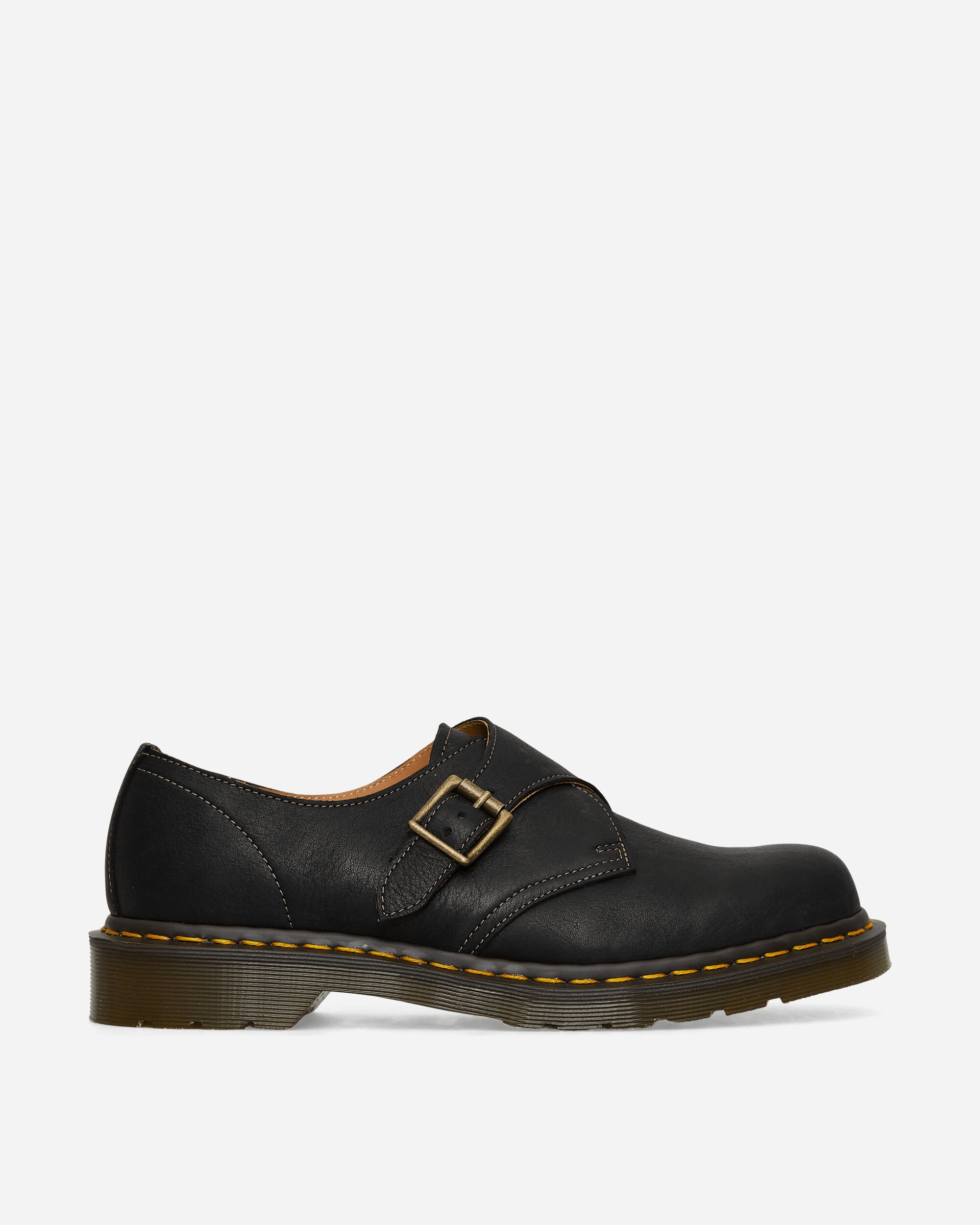 Shop Dr. Martens' 1461 Monk Natural Tumble Loafers In Black