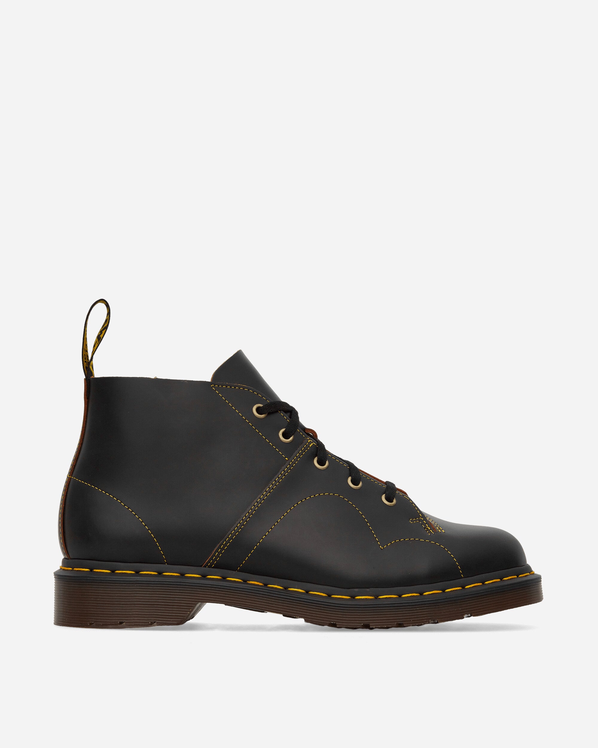 Dr. Martens' Church Leather Monkey Boots In Black