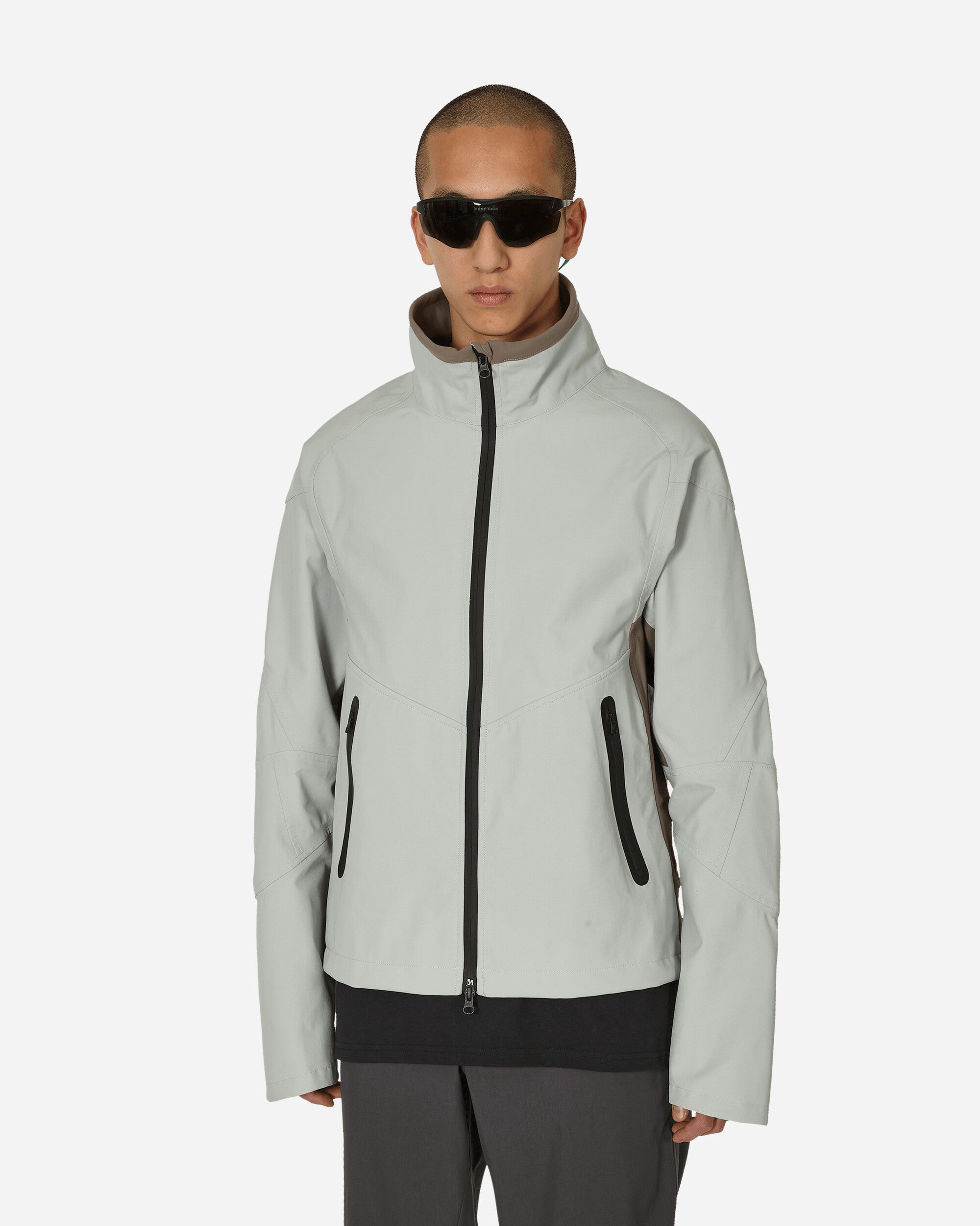 Shop Gr10k Skeleton 3l Wr Jacket Light In Grey