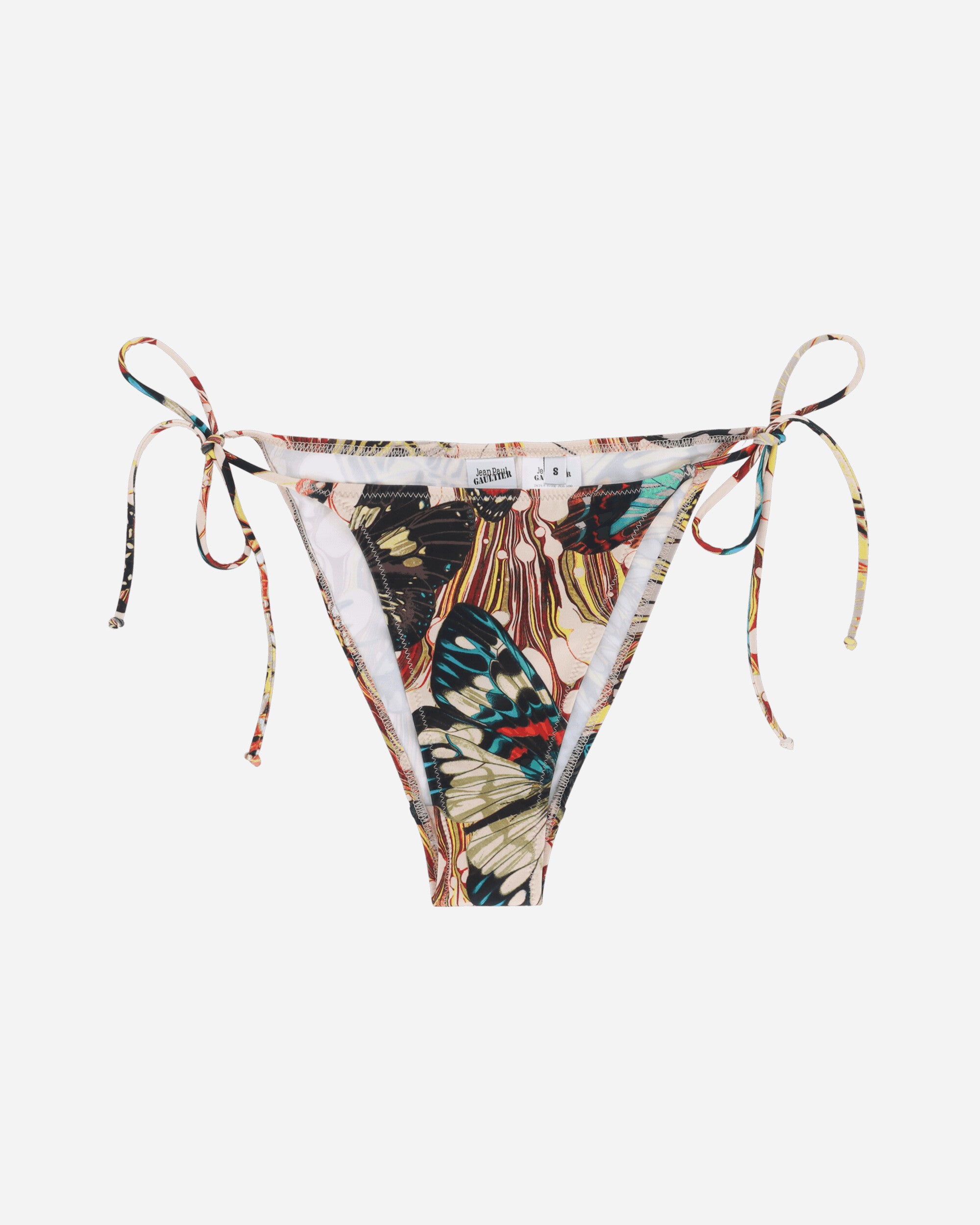 Shop Jean Paul Gaultier Butterfly Bikini Bottom Yellow In Multicolor