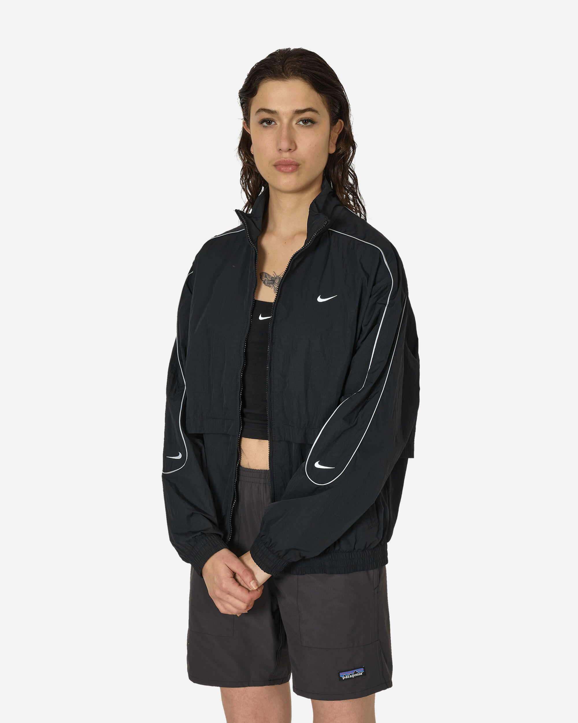 Nike Solo Swoosh Woven Track Jacket Black