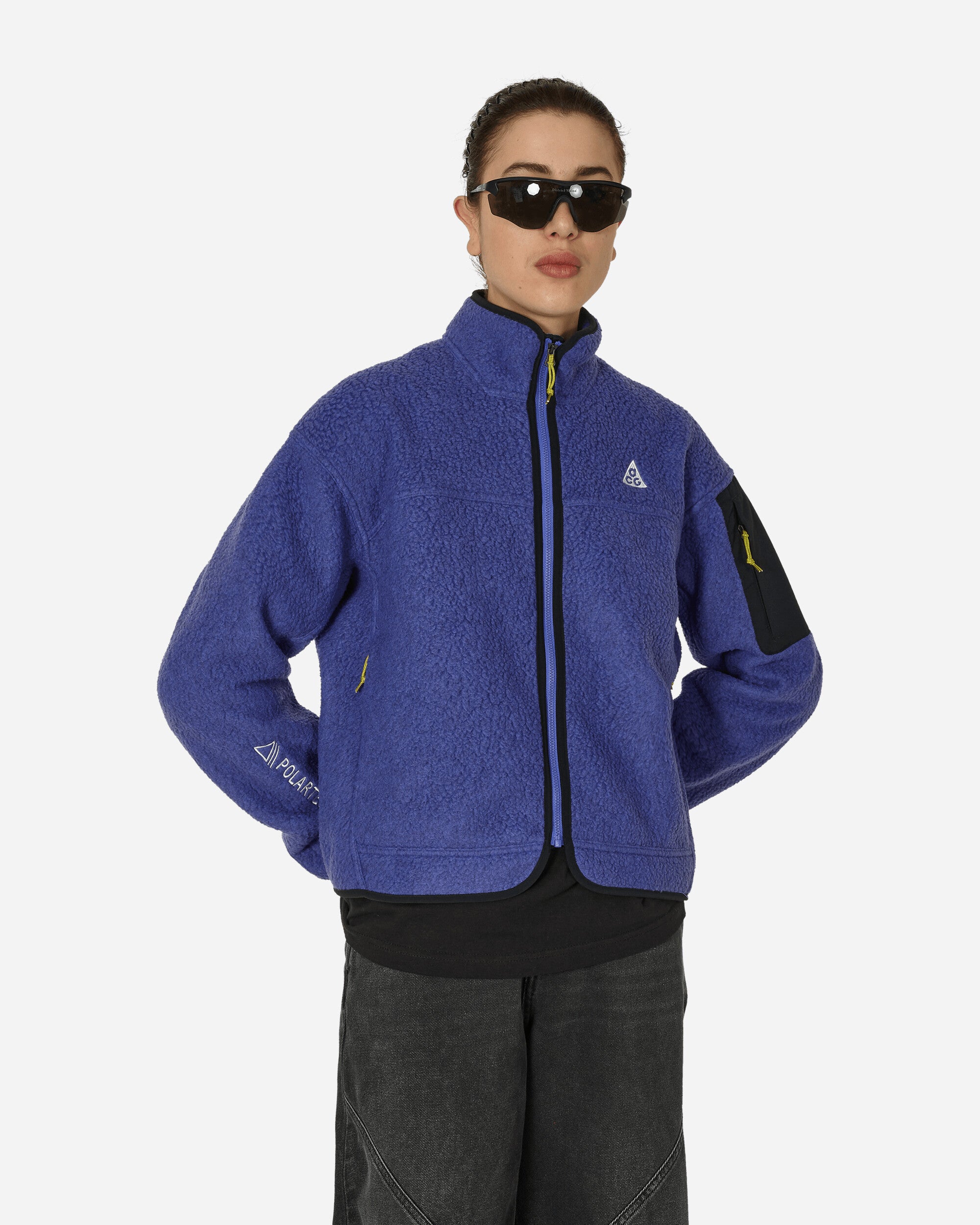 Shop Nike Acg Arctic Wolf Fleece Jacket Persian Violet In Multicolor