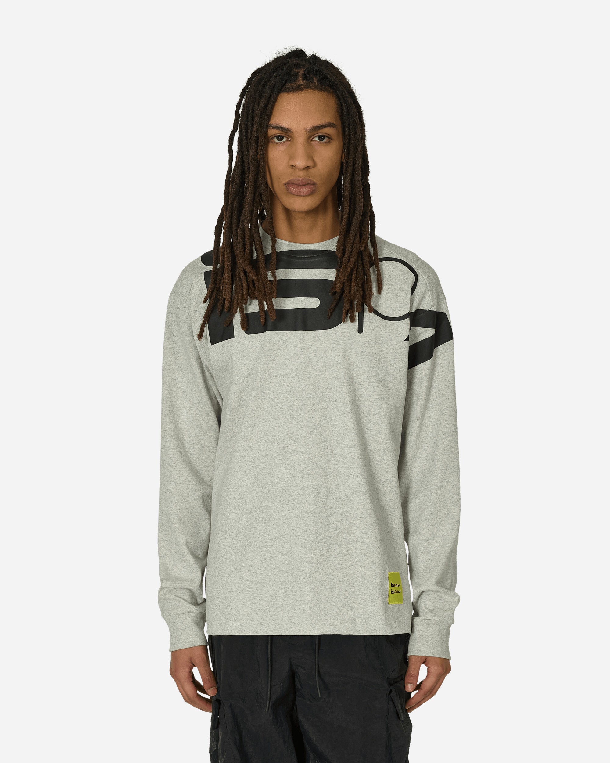 Shop Nike Ispa Longsleeve T-shirt Grey Heather In Multicolor