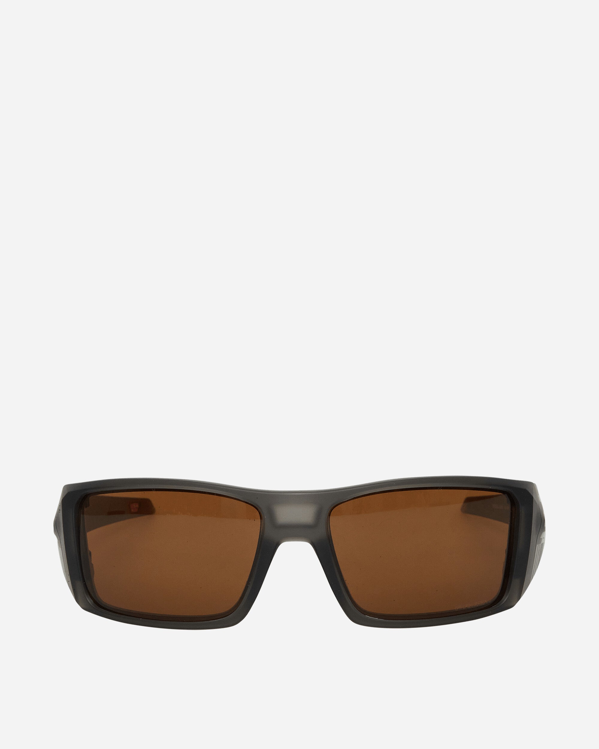 Shop Oakley Heliostat Sunglasses Matte Black / Prizm Bronze In Grey