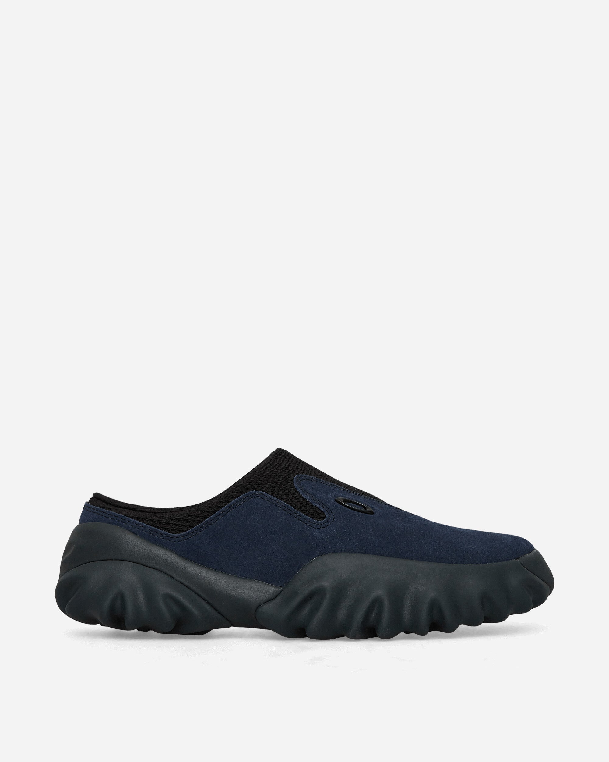 Shop Oakley Factory Team Suede Chop Saw Mules Navy In Blue