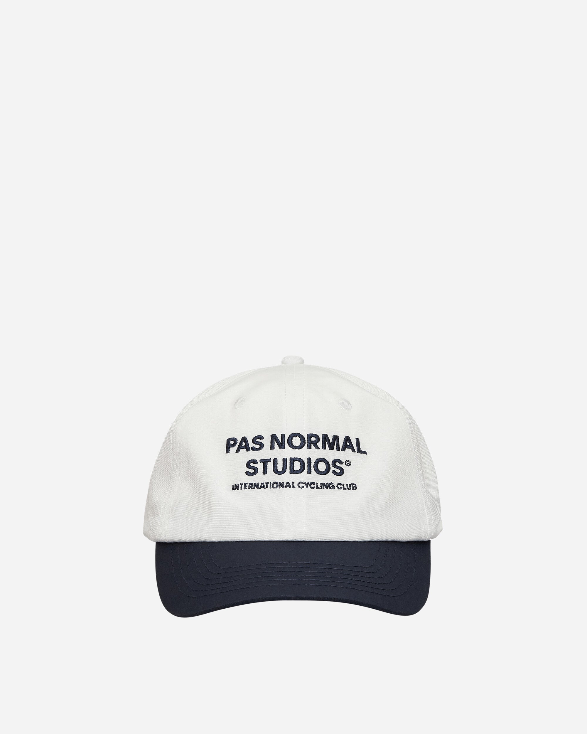 Shop Pas Normal Studios Off-race Cap Off White / Navy In Multicolor