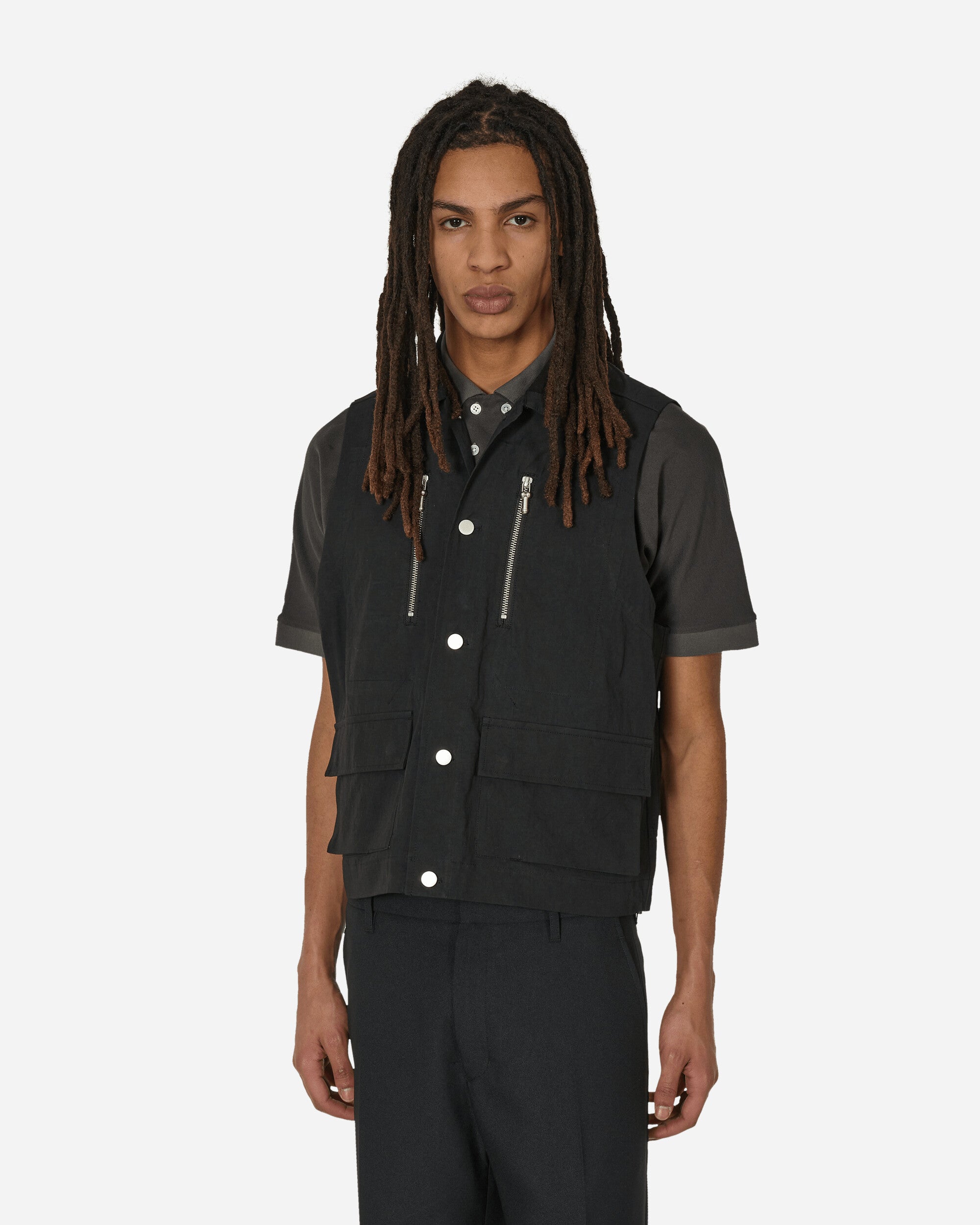 Shop Phingerin P-zip Vest In Black
