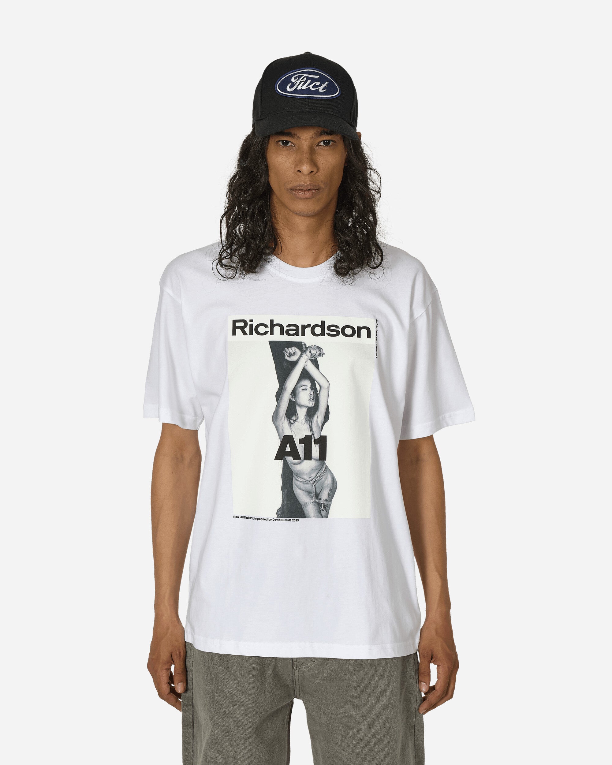 Shop Richardson A11 Cover T-shirt In White