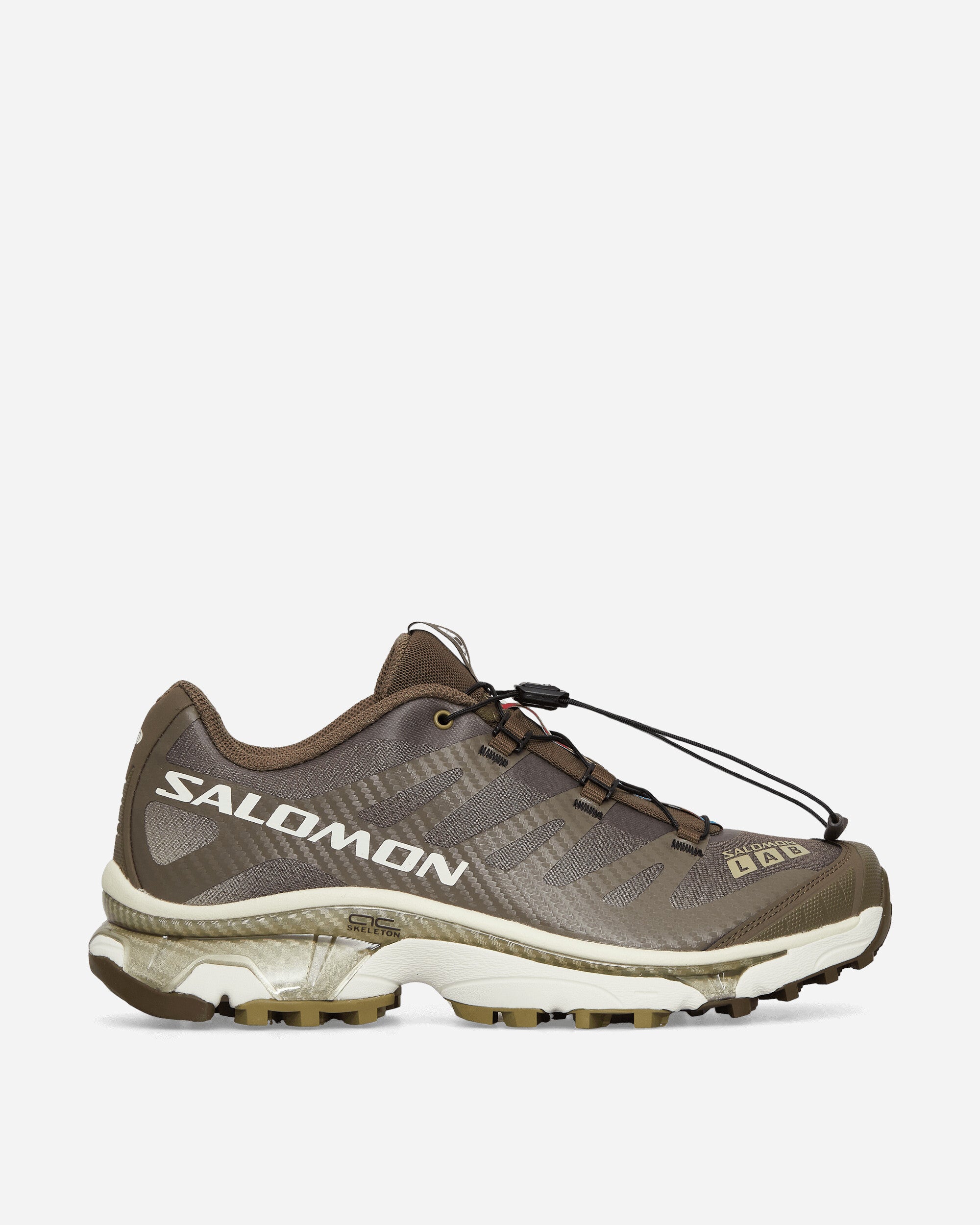 Shop Salomon Xt-4 Og Aurora Borealis Sneakers Canteen / Transparent Yellow / Dried Herb In Brown