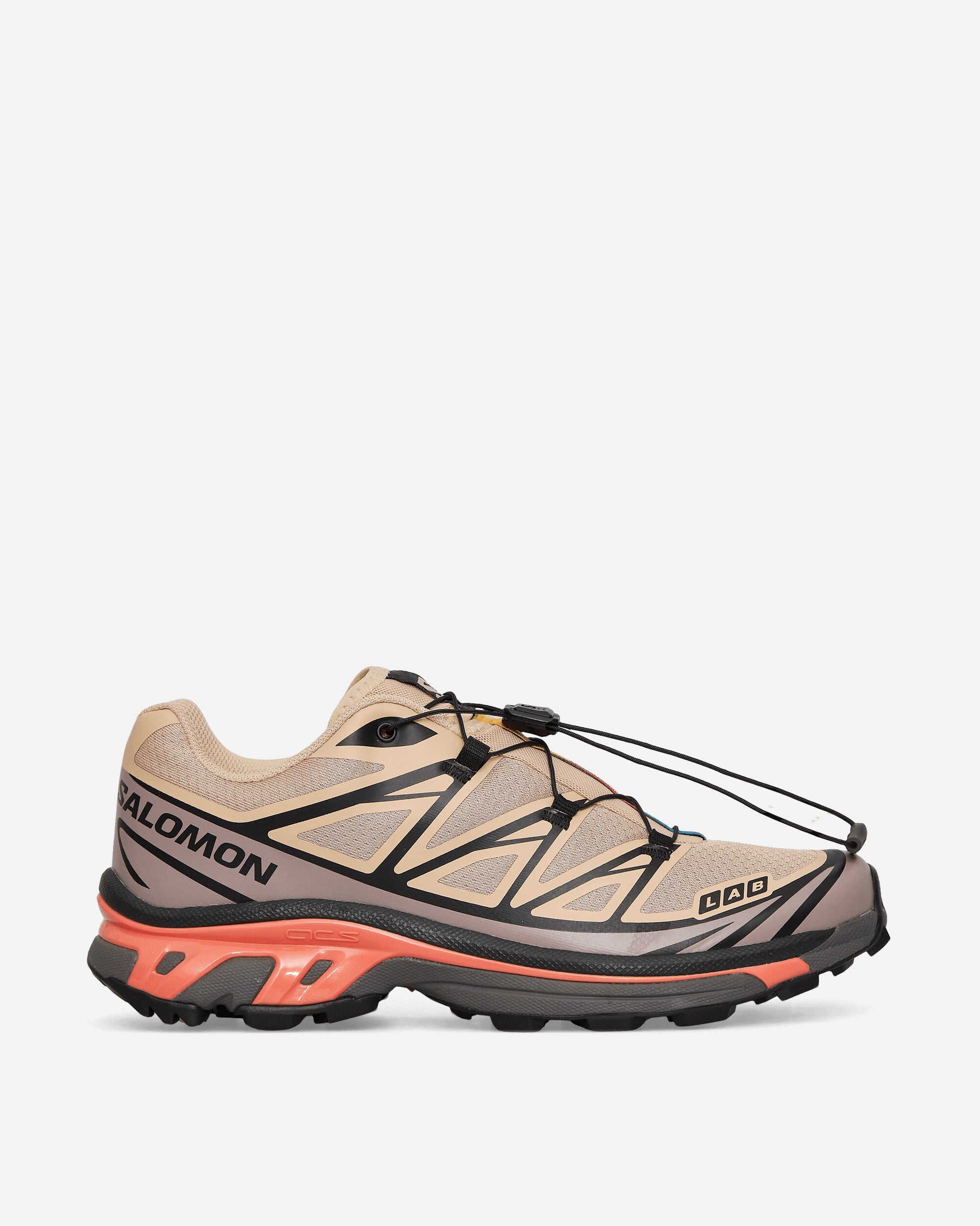 Shop Salomon Xt-6 Sneakers Hazelnut / Quail / Living Coral In Brown