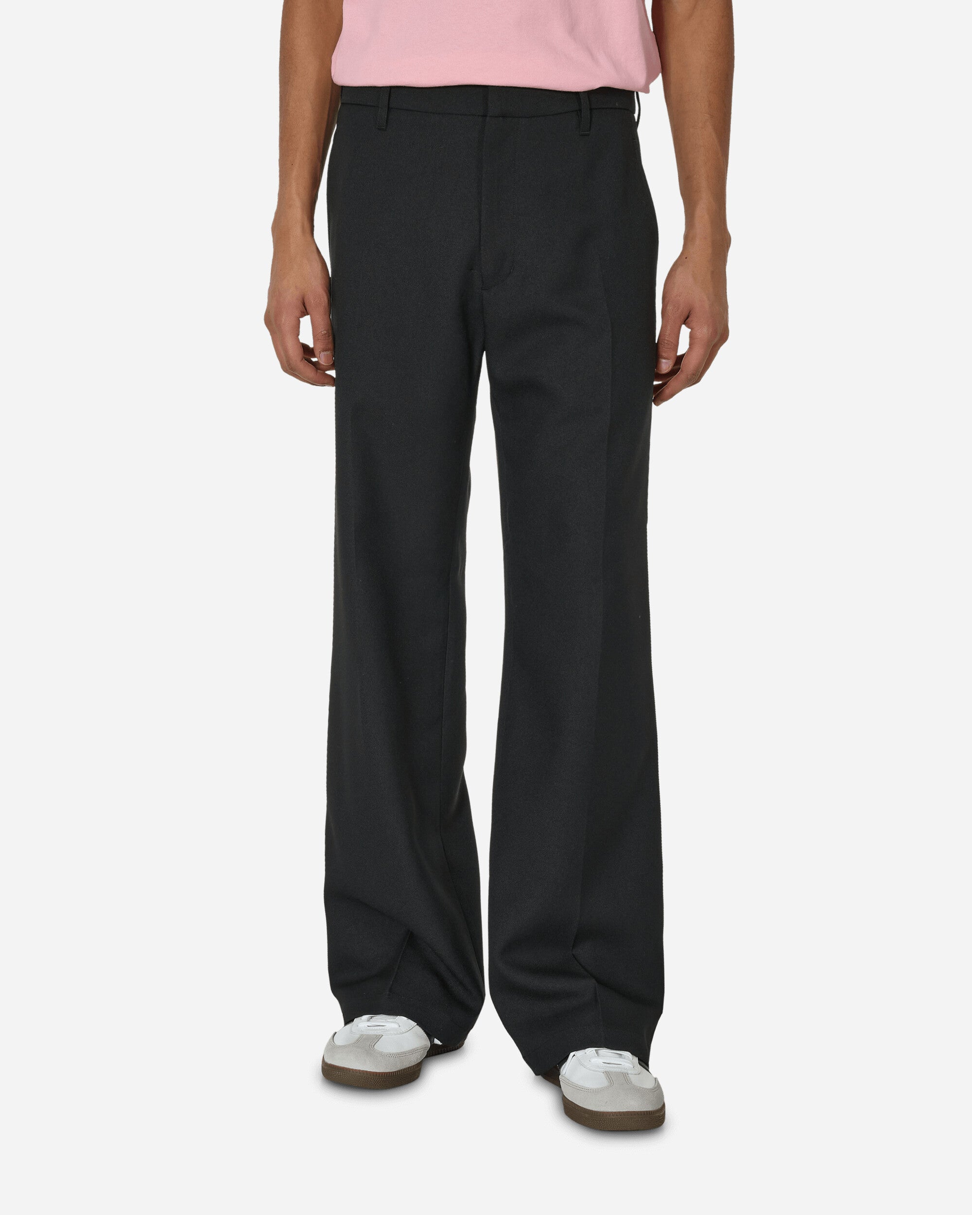 Shop Stockholm Surfboard Club Tailored Bootcut Trousers In Black