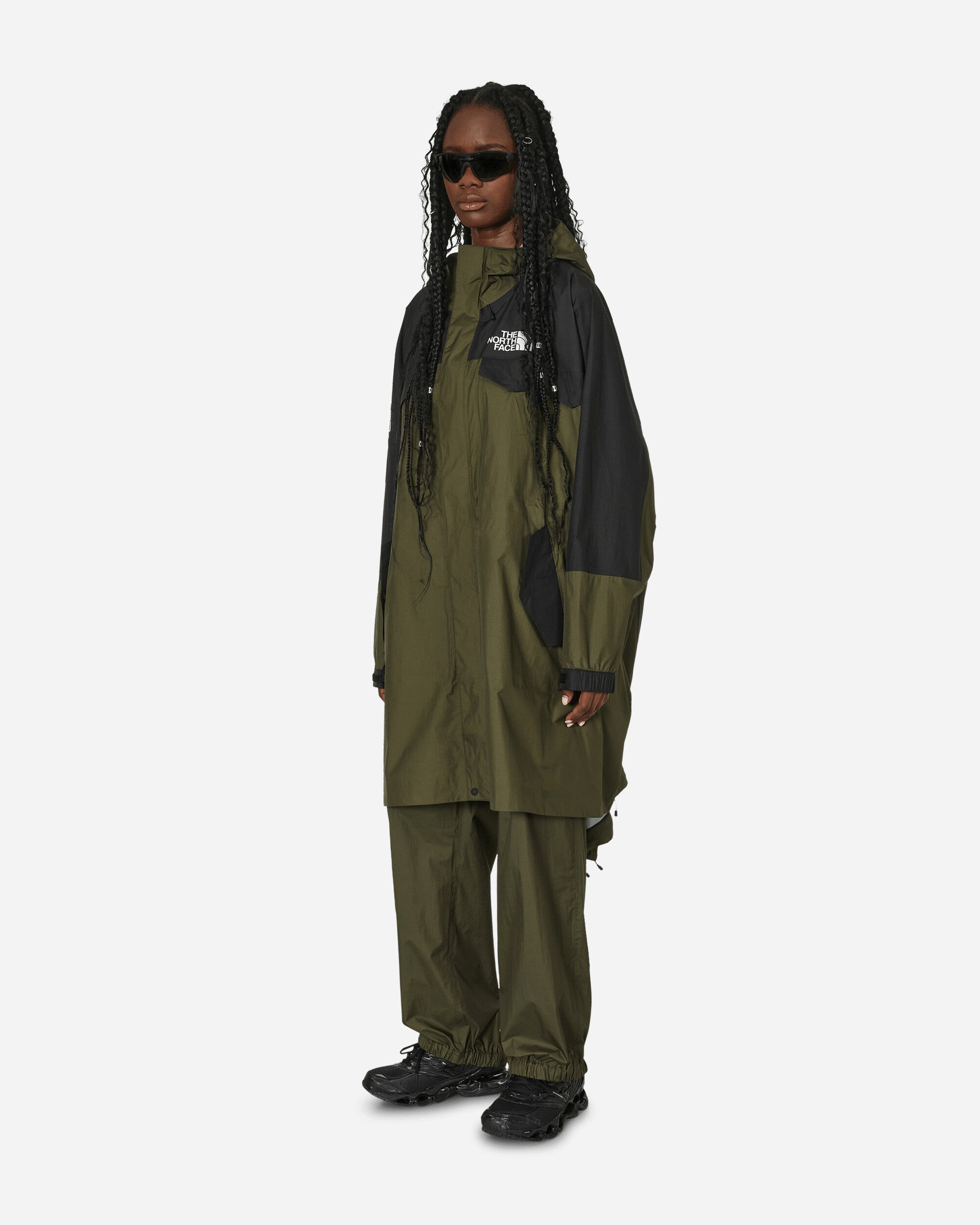 Shop The North Face Project X Undercover Soukuu Hike Packable Fishtail Shell Parka Forest Night In Green