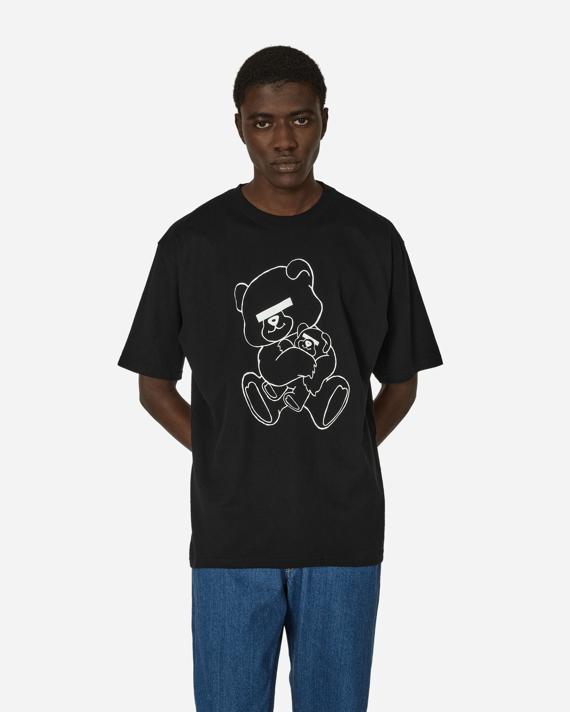 Shop Undercover Teddy Bear Signature T-shirt In Black