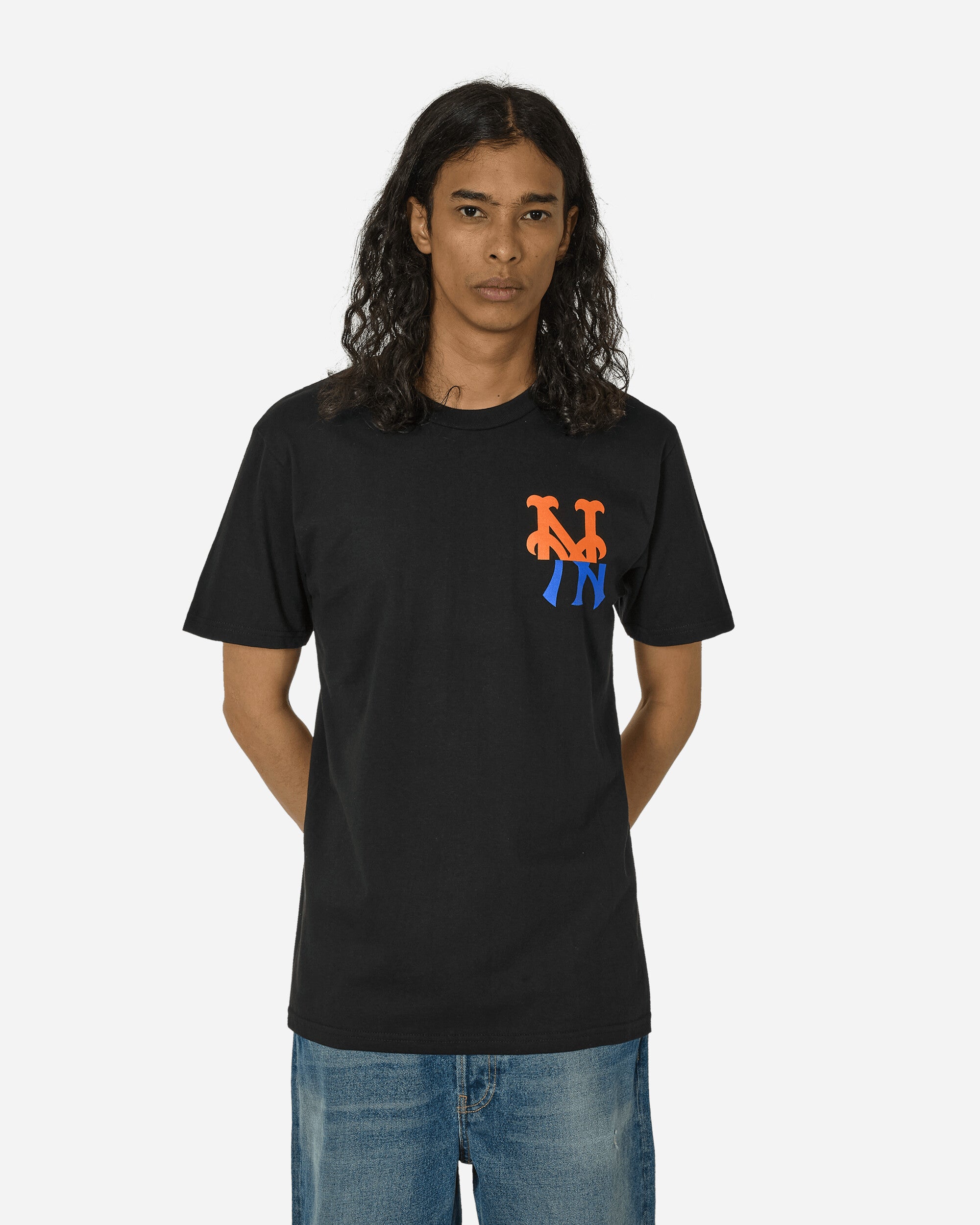 Shop Anything Mets Logo T-shirt In Black