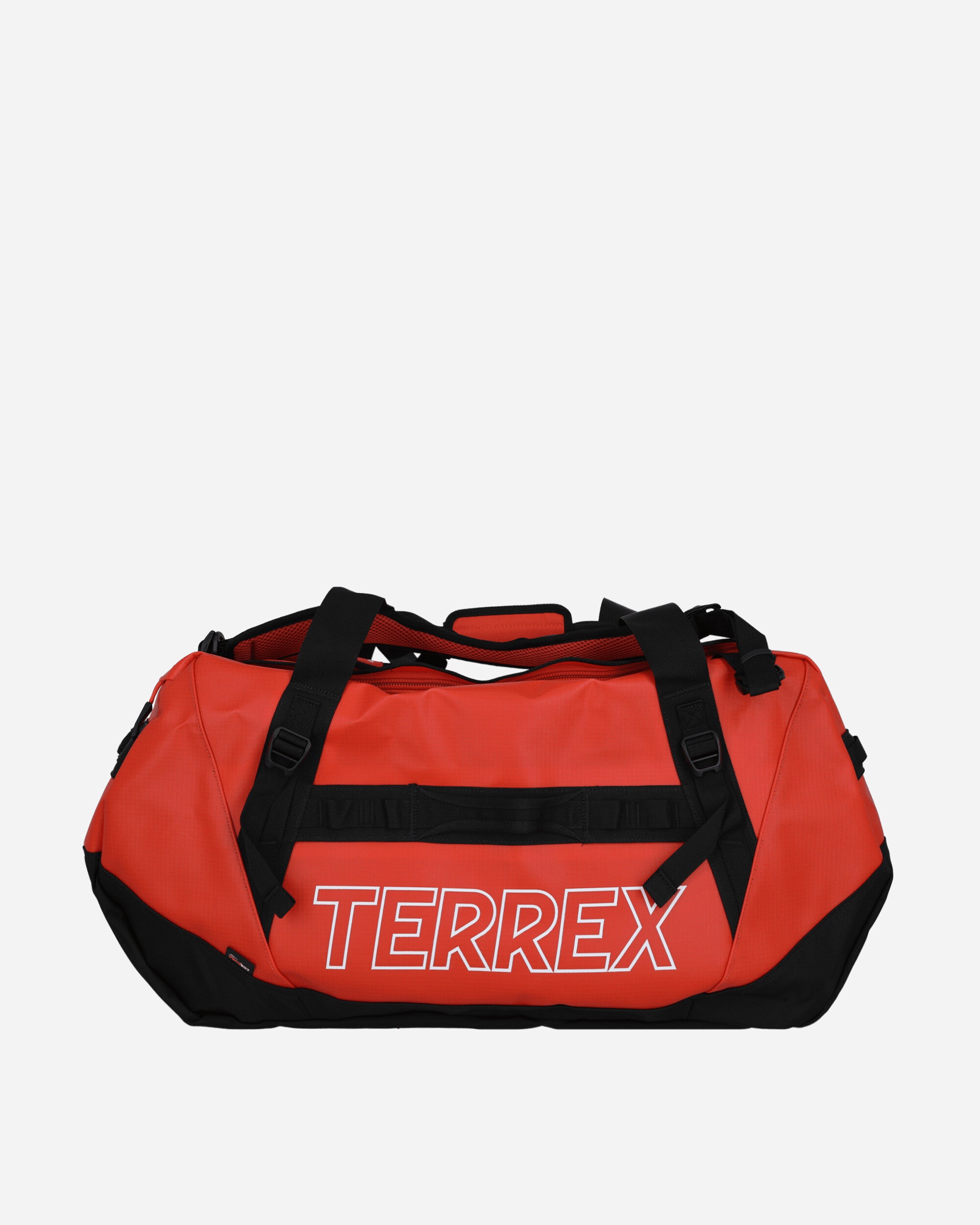 Shop Adidas Originals Terrex Expedition Duffel Bag Large Impact Orange In Multicolor
