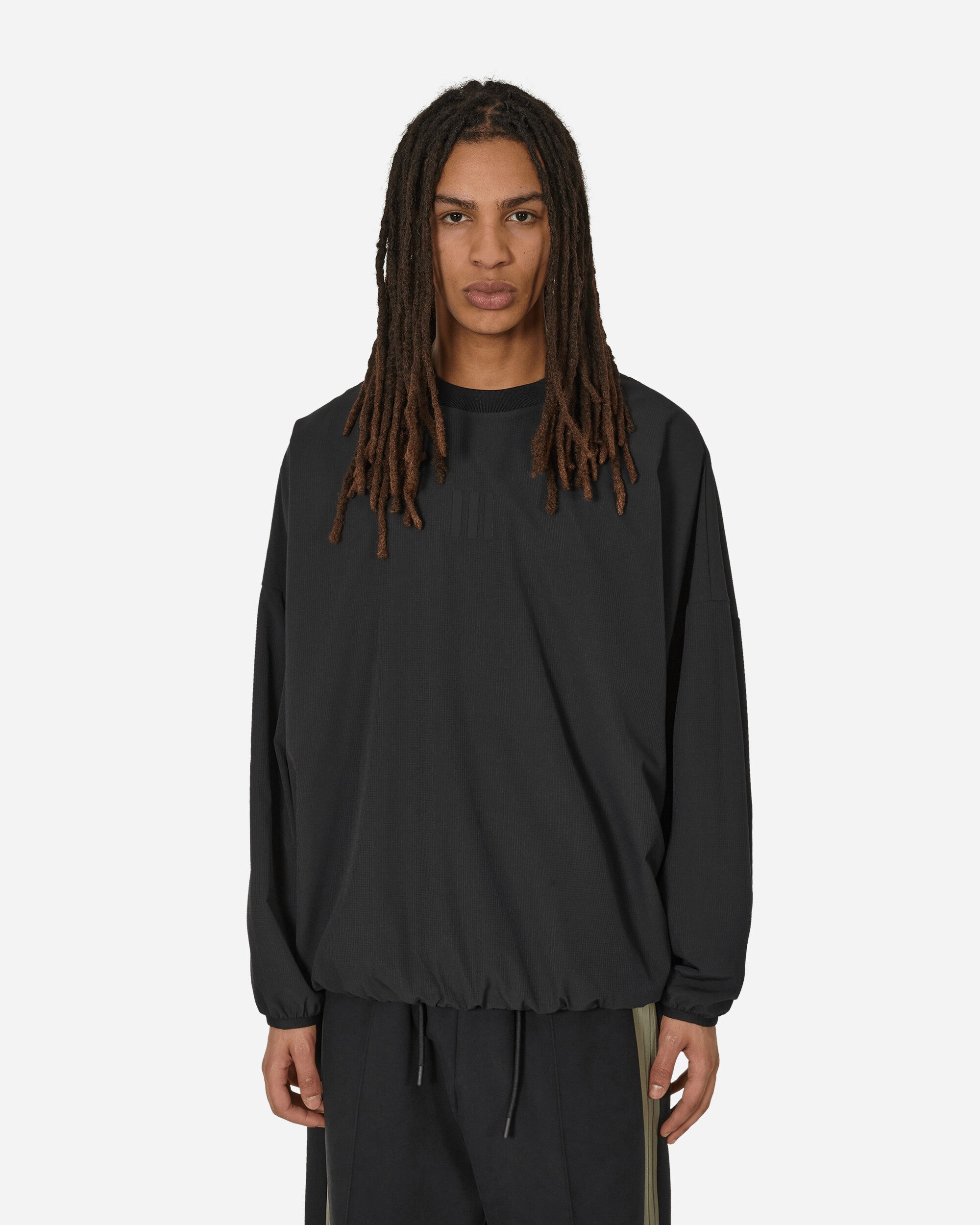 Shop Adidas Originals Fear Of God Athletics Running Longsleeve T-shirt In Black