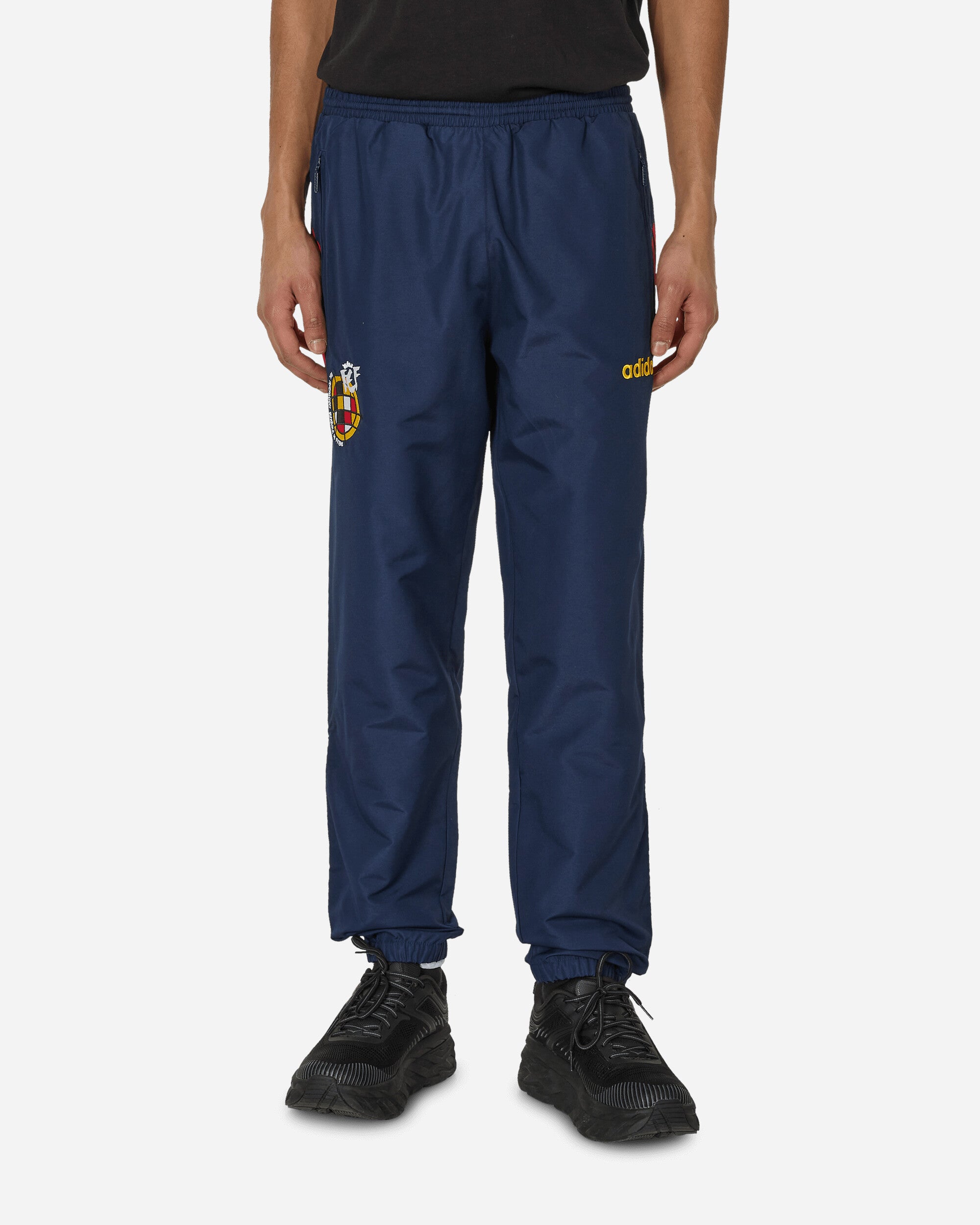 Shop Adidas Originals Spain 1996 Woven Track Pants Night Indigo In Blue