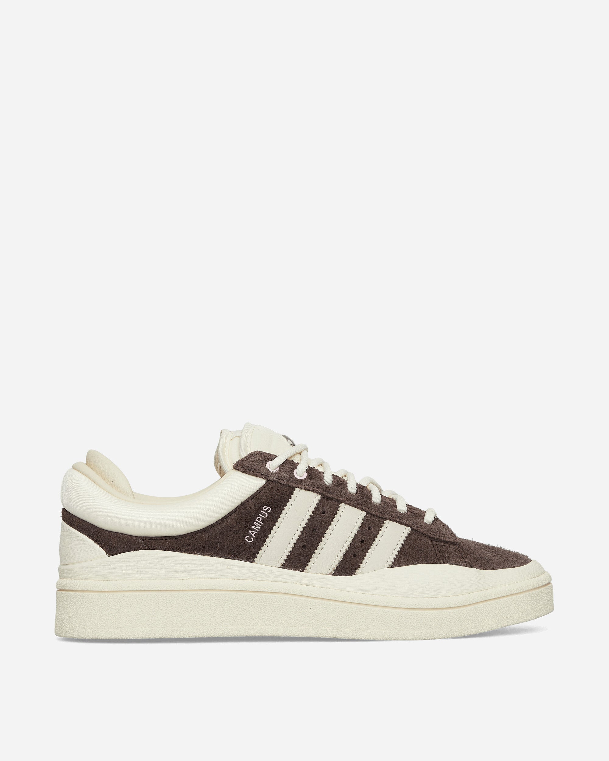 Shop Adidas Originals Bad Bunny Campus Sneakers Dark Brown / Chalk White In Multicolor