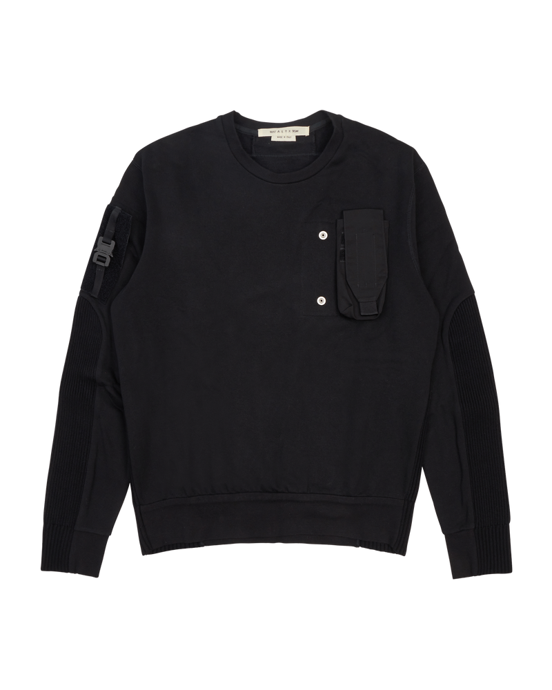 Alyx Ribbed Sweatshirt In Black