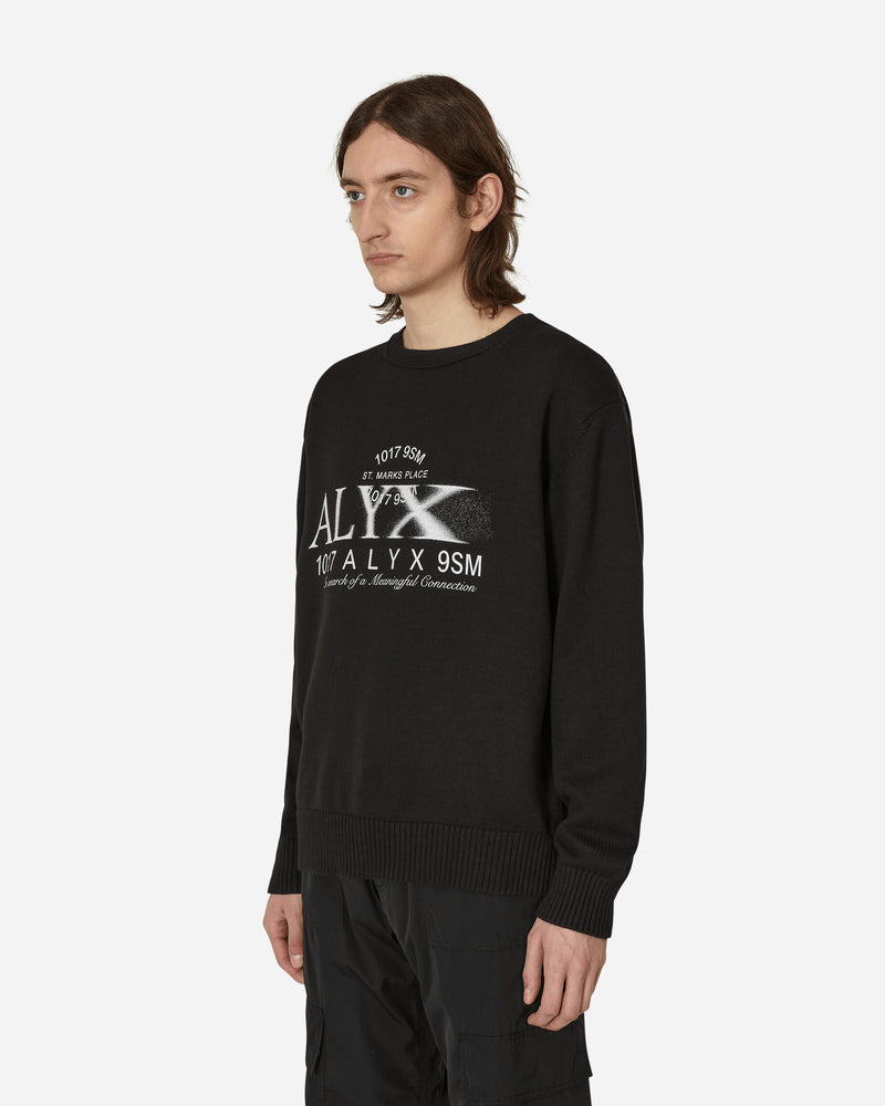 1017 ALYX 9SM Graphic Crewneck Sweater Black - Slam Jam Official Store
