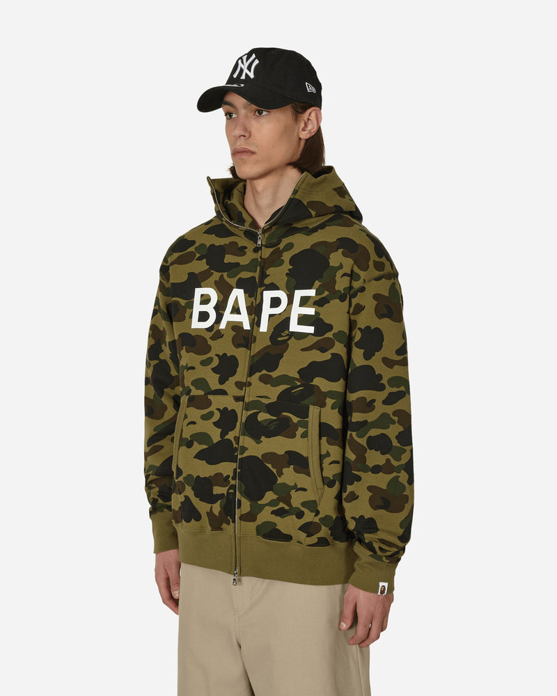 A Bathing Ape 1st Camo Full Zip Hooded Sweatshirt Green