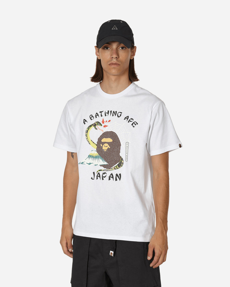 A Bathing Ape Bape Japanese Culture T-Shirt White - Slam Jam Official Store