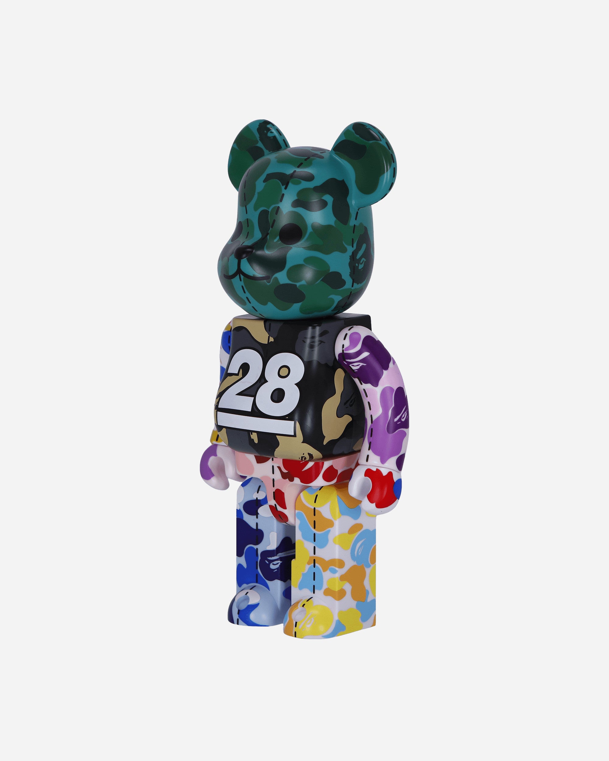 A Bathing Ape 28th Anniversary Bearbrick Bape Camo 400% Green