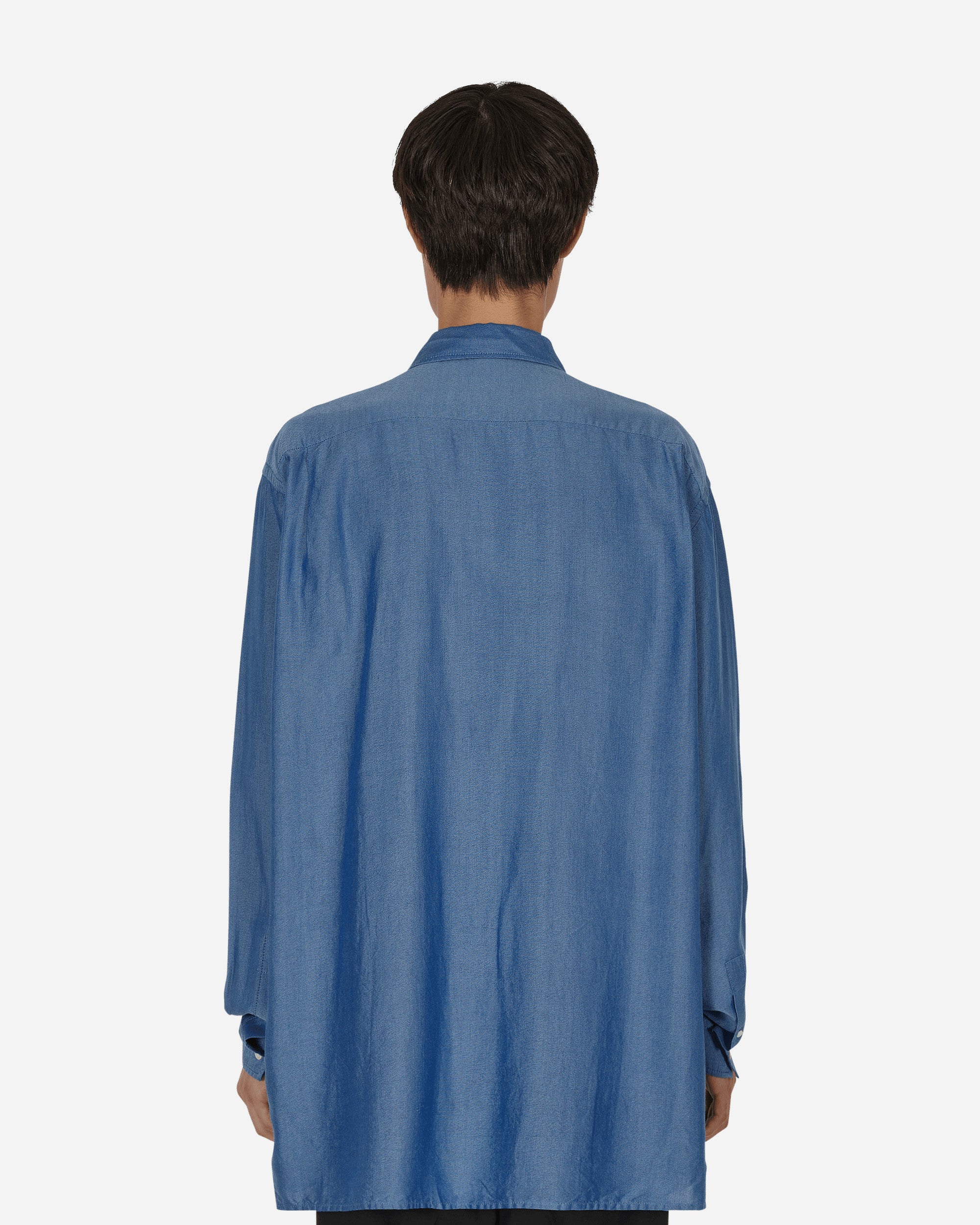 Shop Acne Studios Button-up Longsleeve Shirt In Blue