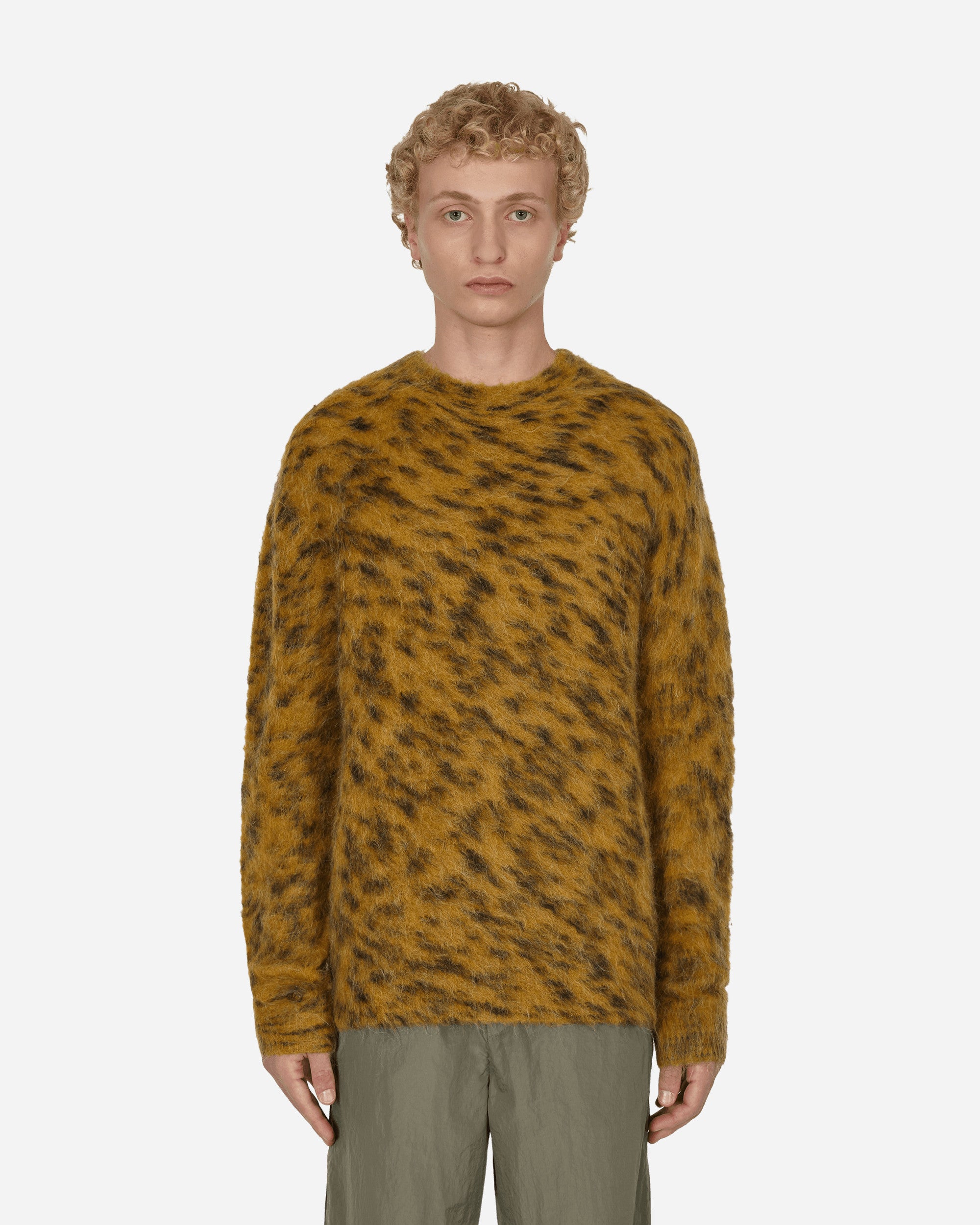 Acne Studios Jacquard Crewneck Sweater Yellow - Slam Jam Official