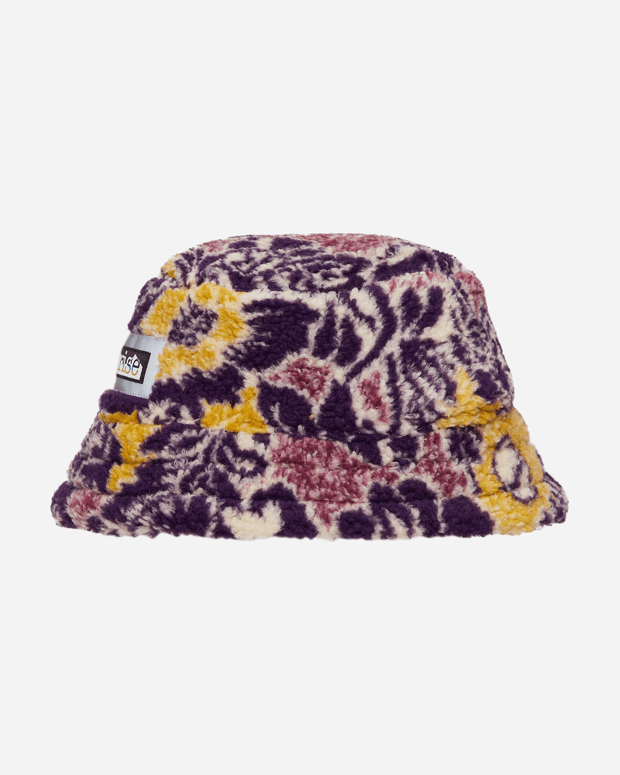 Shop Aries Fleur Fleece Bucket Hat In Multicolor
