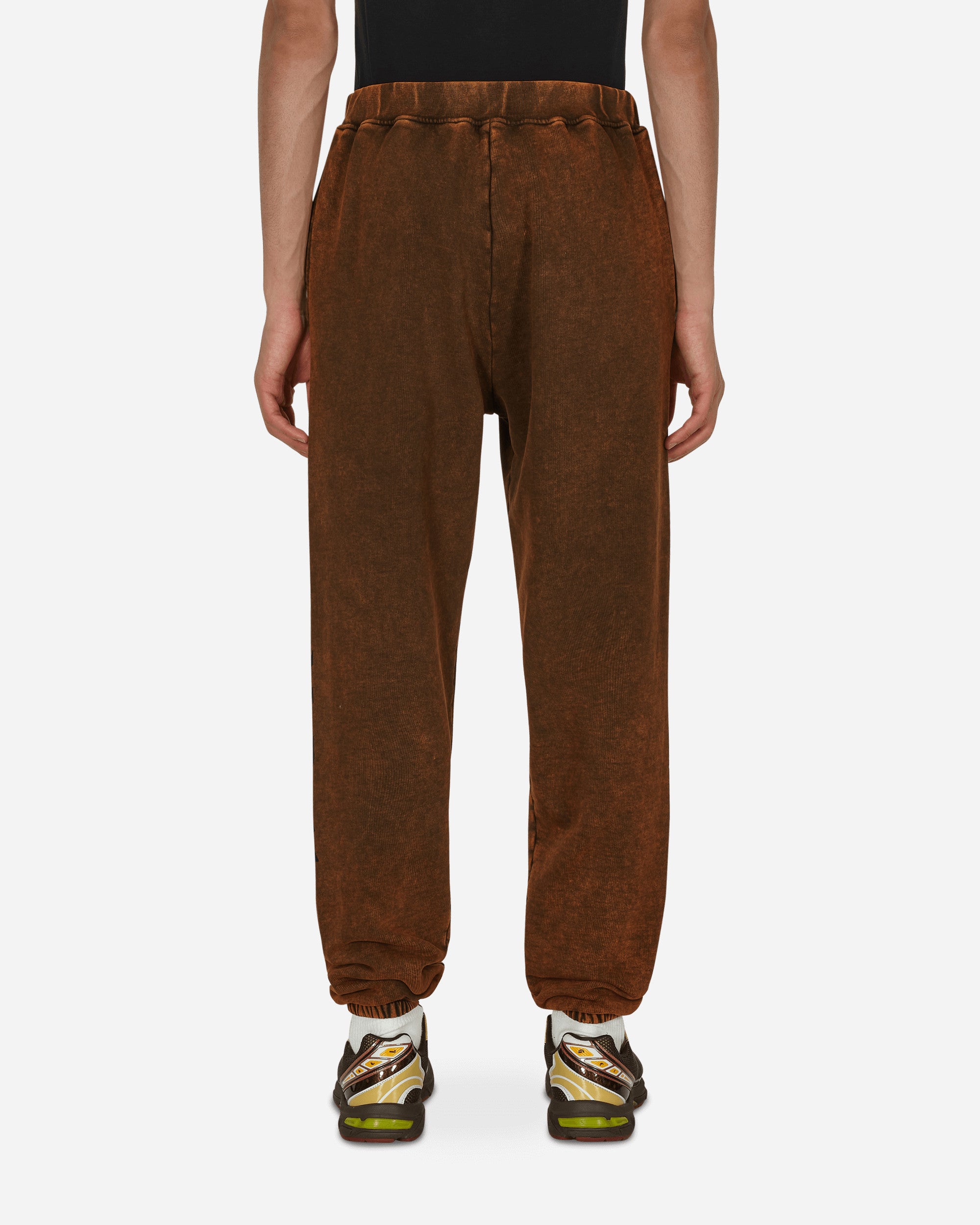 Shop Aries Acid No Problemo Sweatpants Brown In Orange