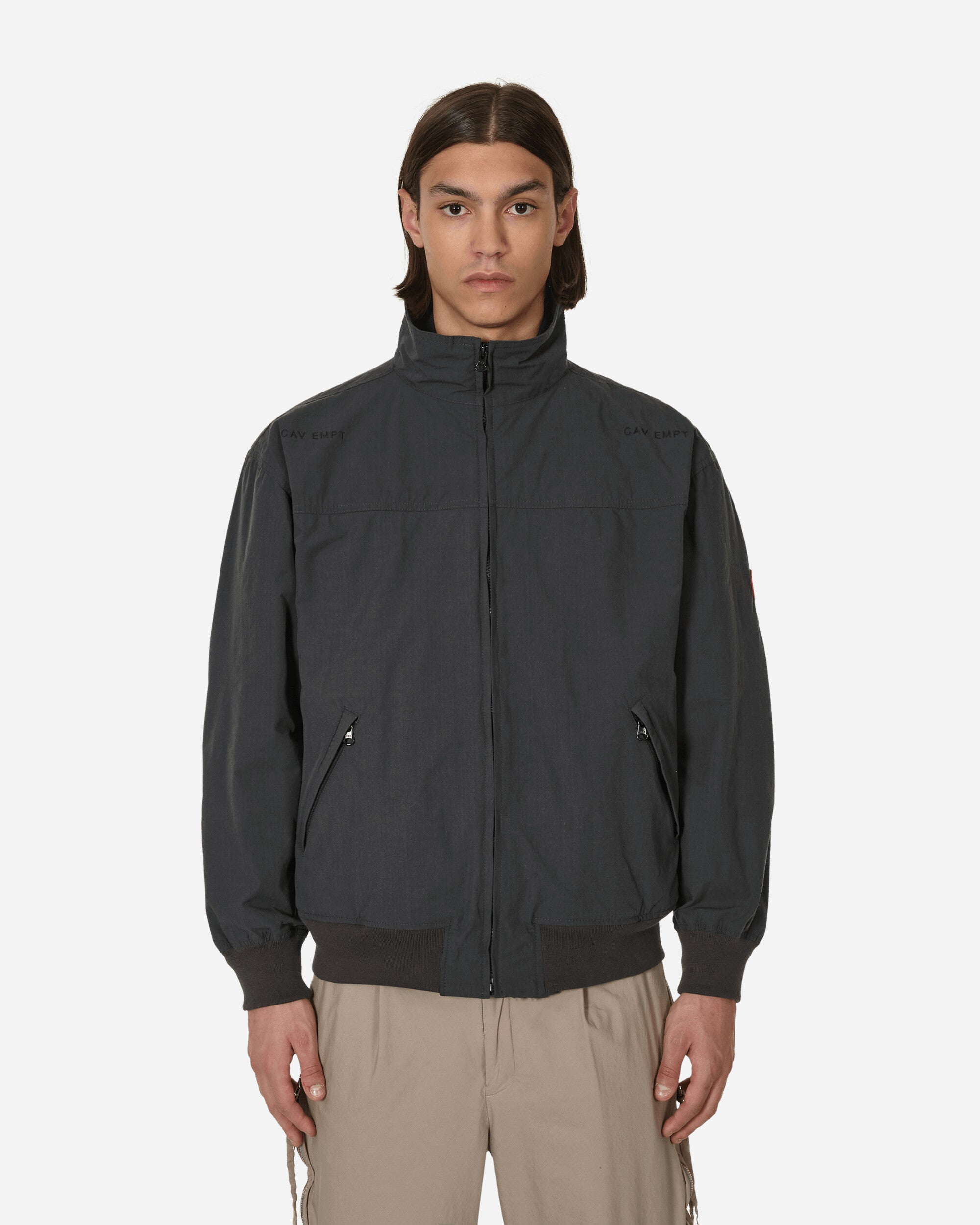 Cav Empt Stand Collar Zip Jacket In Black ModeSens