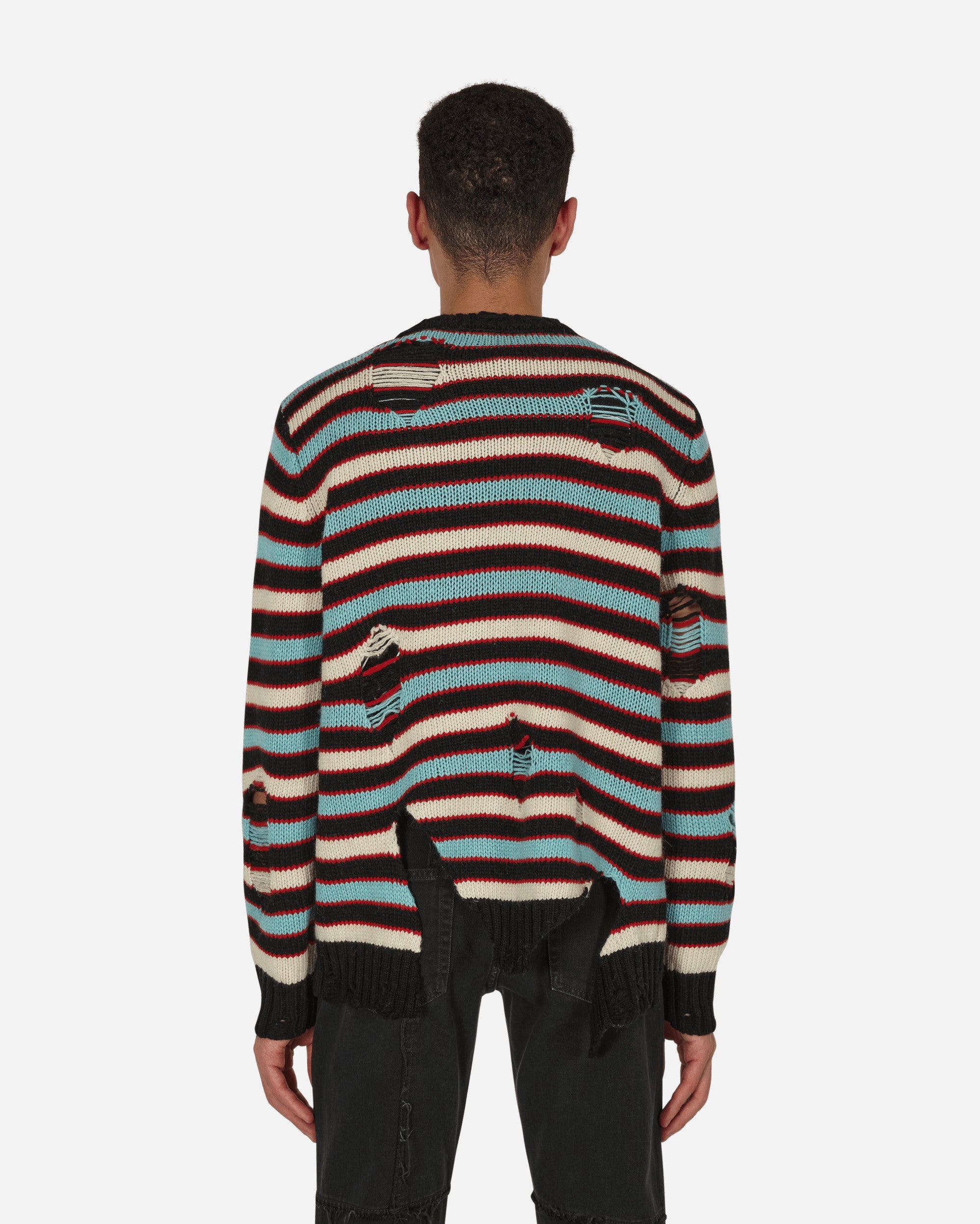 Shop Charles Jeffrey Loverboy Mega Shred Stripe Sweater In Multicolor
