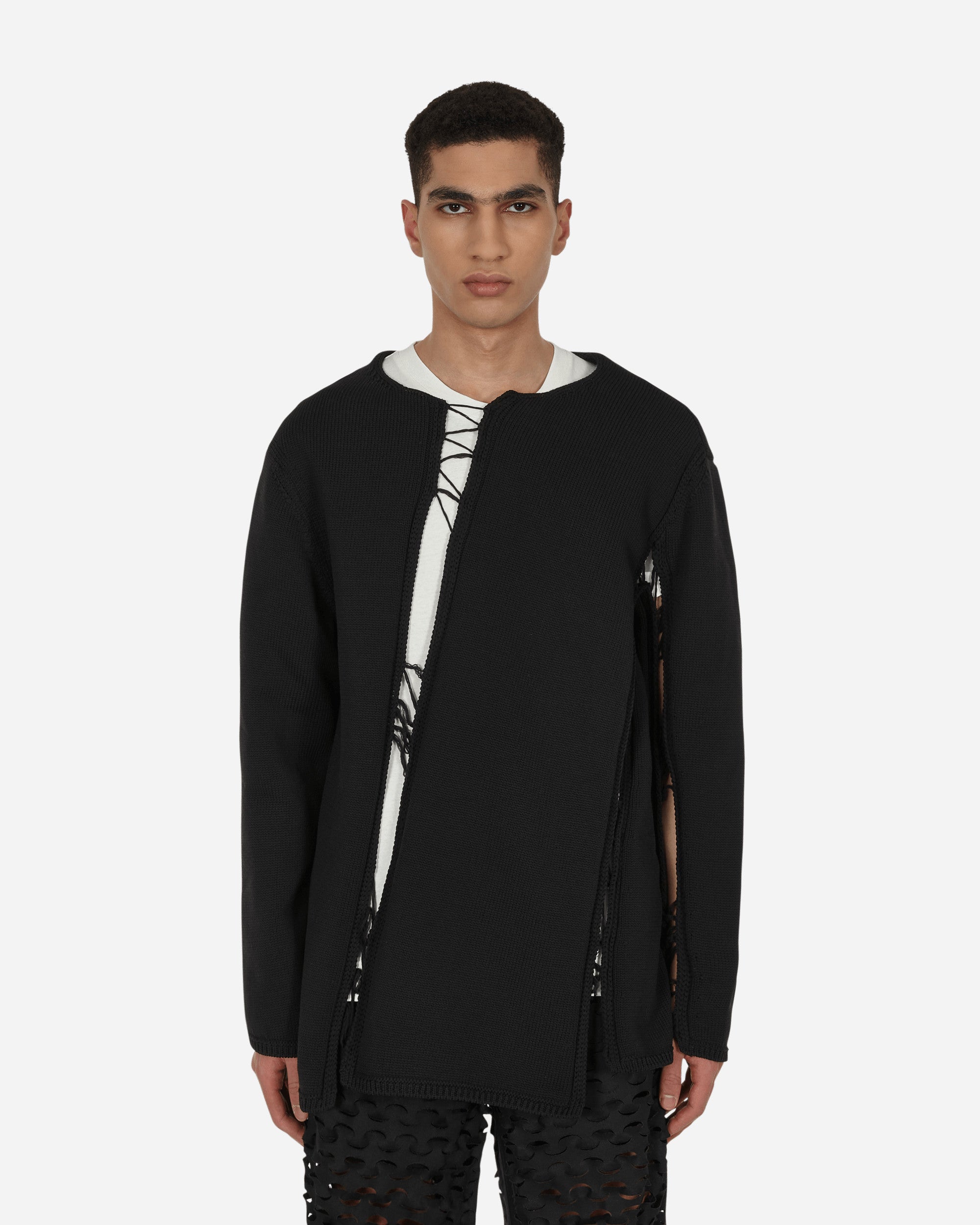 Comme Des Garçons Homme Deux Cut-out-panel Relaxed-fit Knitted
