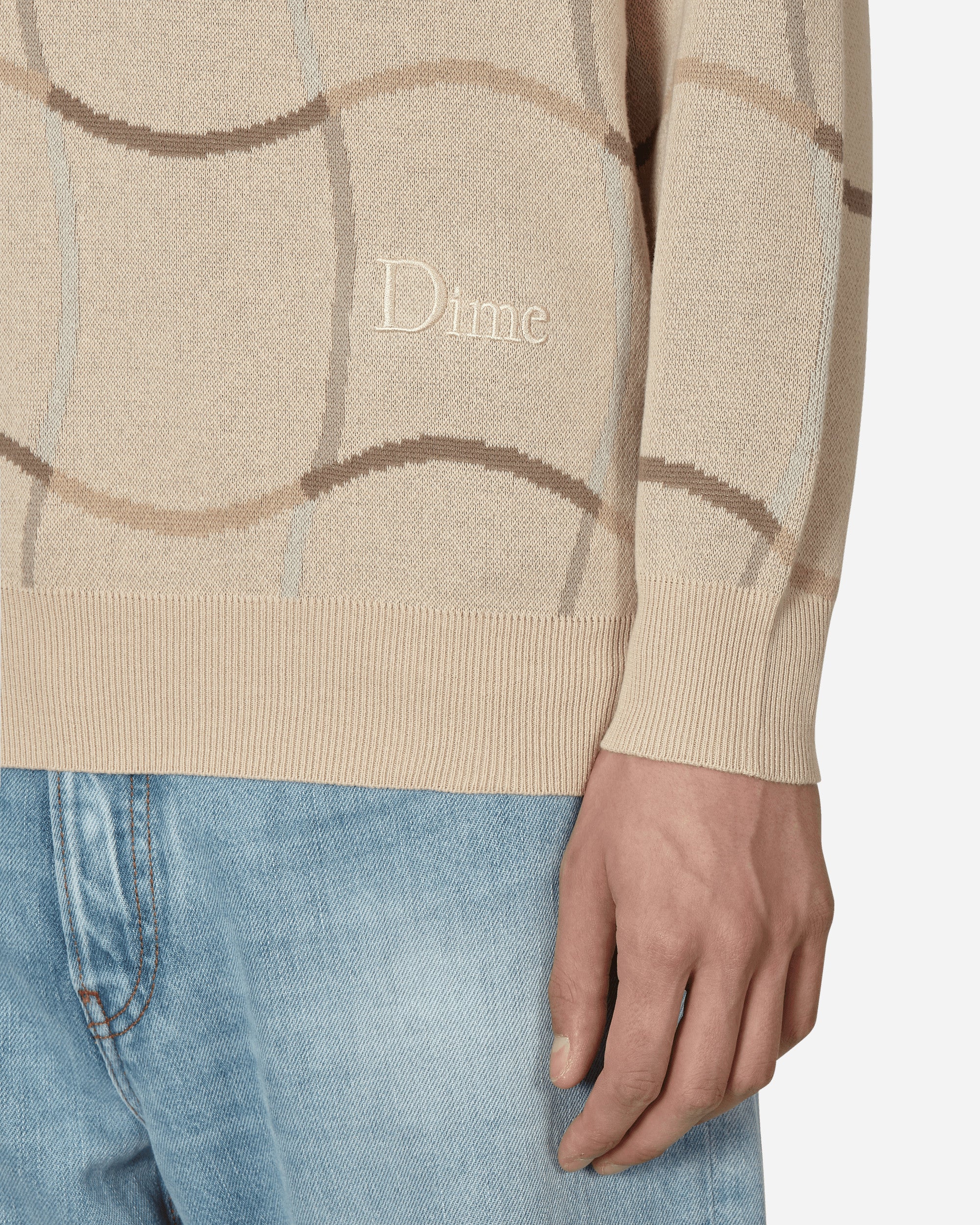 Dime Wave Knit Sweater / BLACK | scoala113.ro