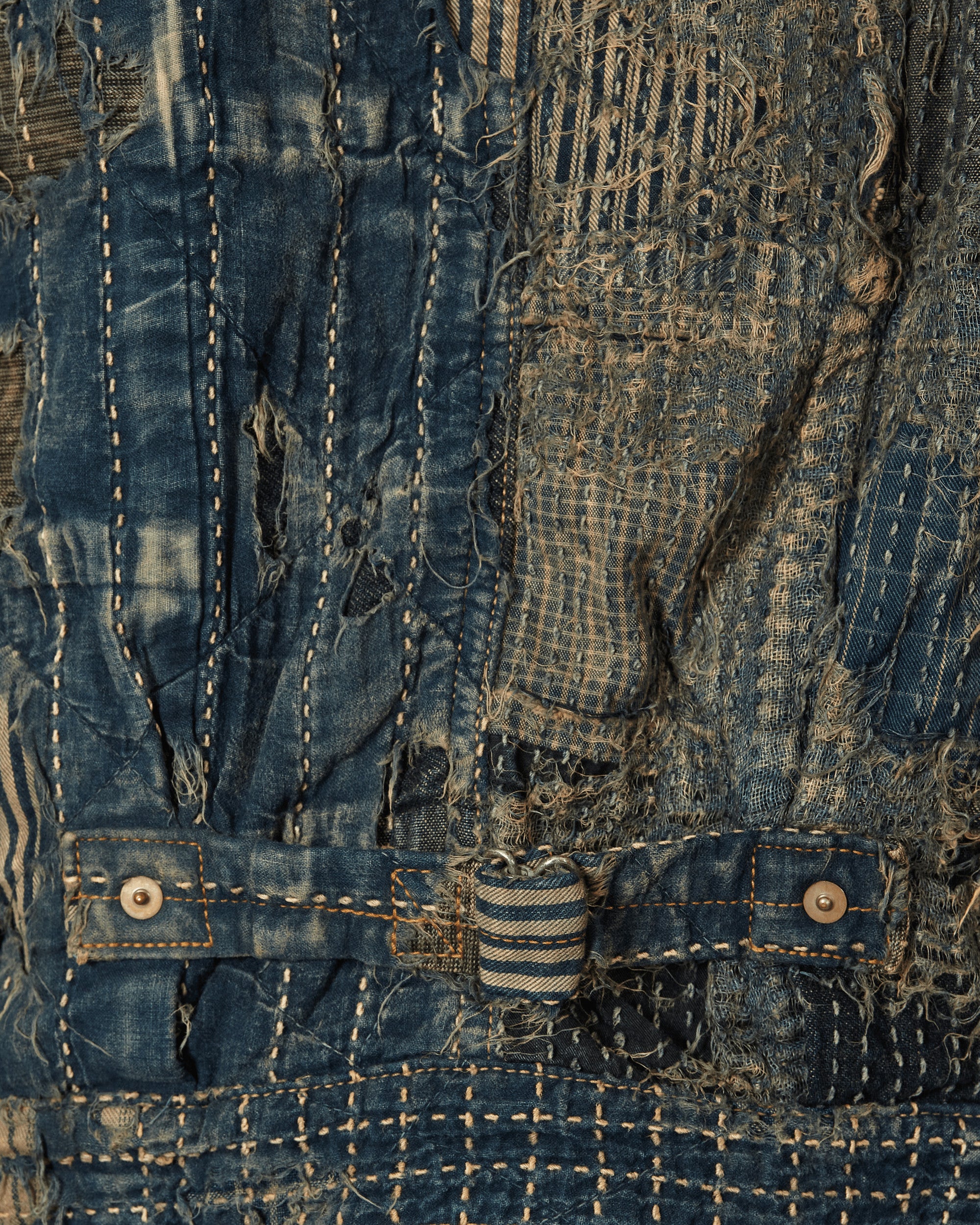 Kapital Boro Patchwork Jacket - Blue Outerwear, Clothing - WKAPL20008
